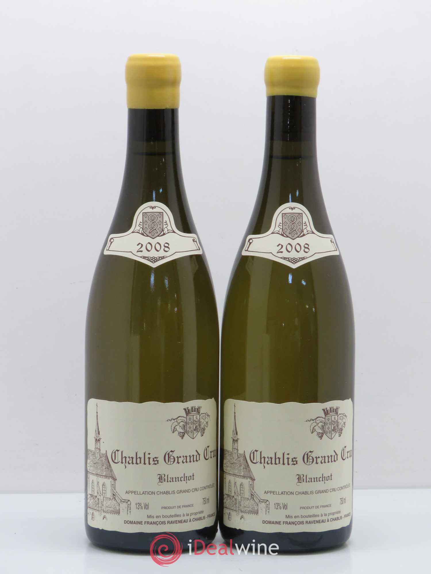 Chablis Grand Cru Blanchot Raveneau (Domaine) 2008 - Posten von 2 Flaschen - 0