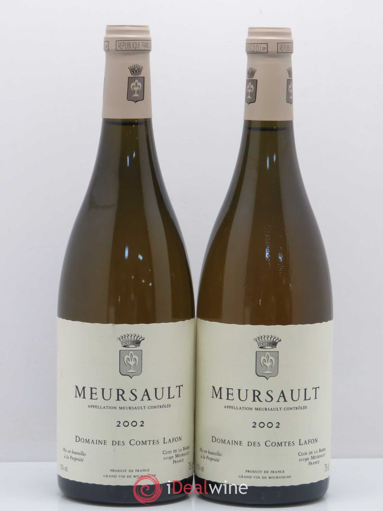 Meursault Comtes Lafon (Domaine des) 2002 - Lot de 2 bouteilles - 0
