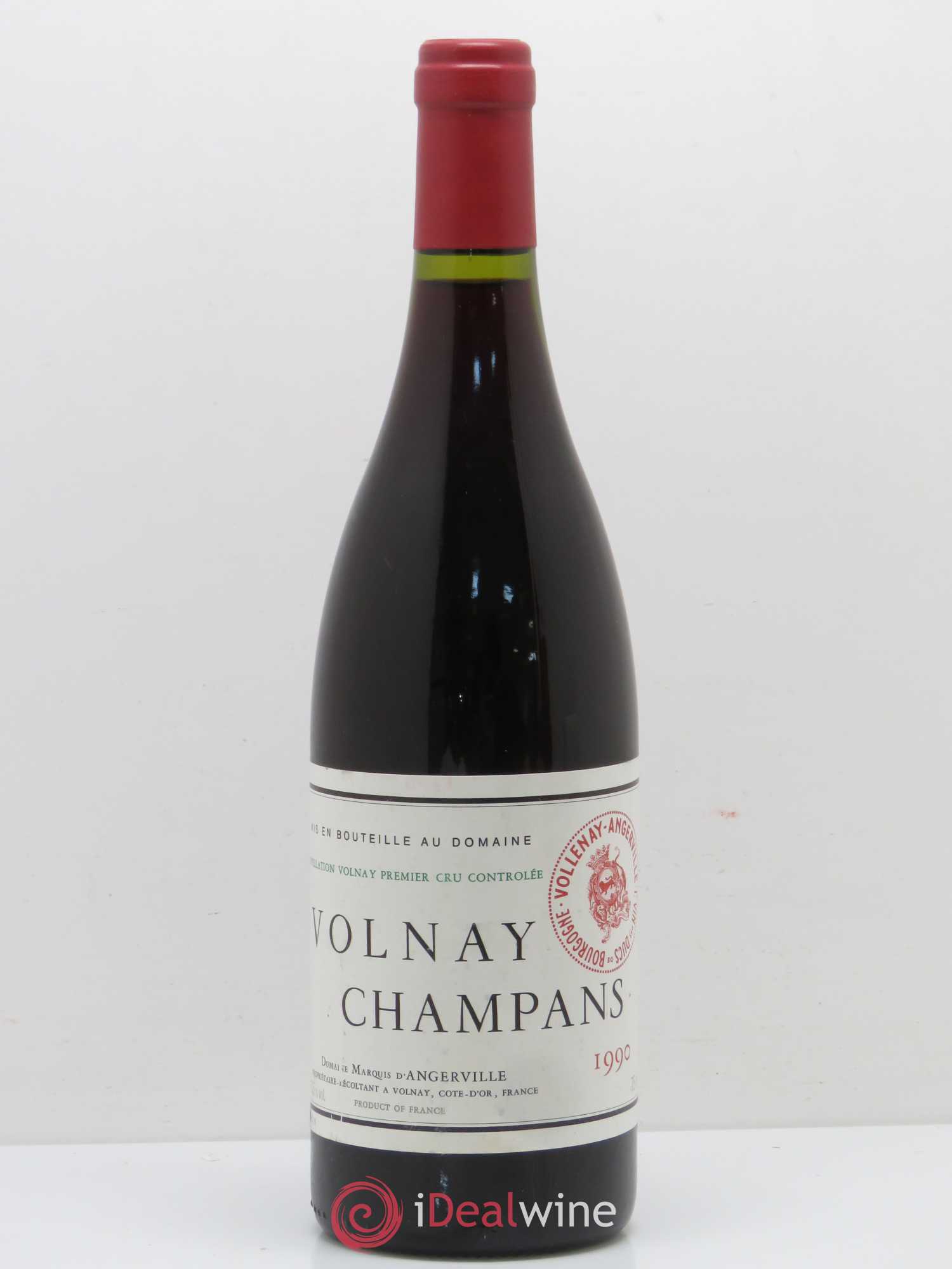Volnay 1er Cru Champans Marquis d'Angerville (Domaine) 1990 - Lot de 1 bouteille - 0