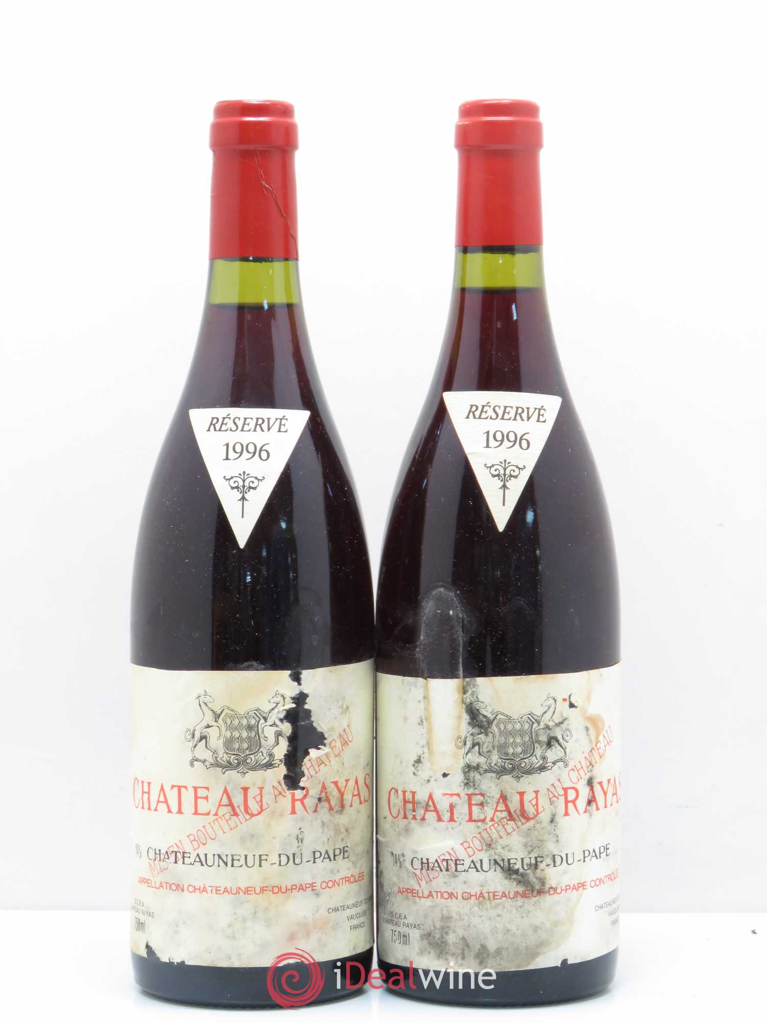 Châteauneuf-du-Pape Château Rayas Emmanuel Reynaud 1996 - Lot de 2 bouteilles - 0