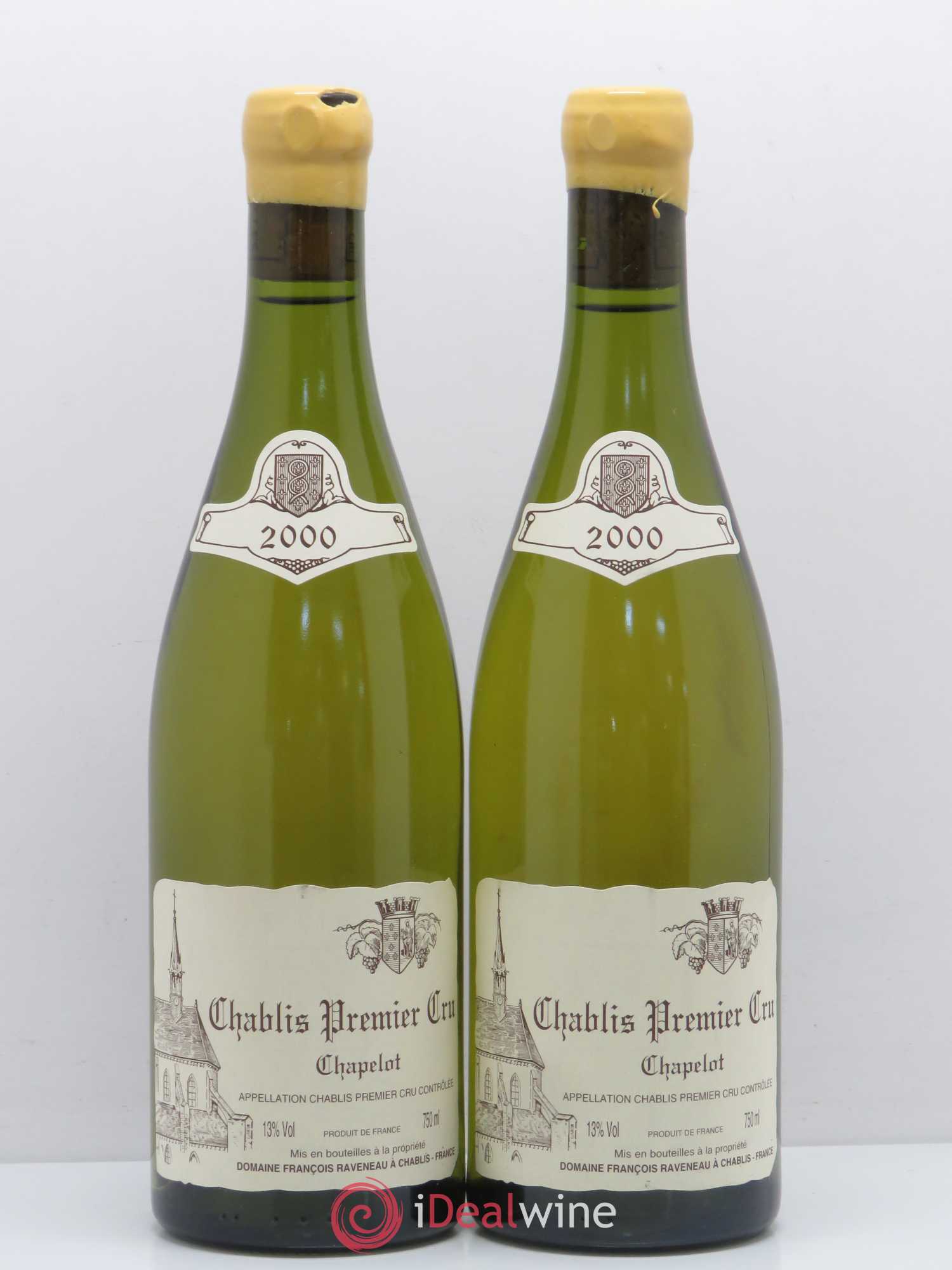 Chablis 1er Cru Chapelot Raveneau (Domaine) 2000 - Lot de 2 bouteilles - 0
