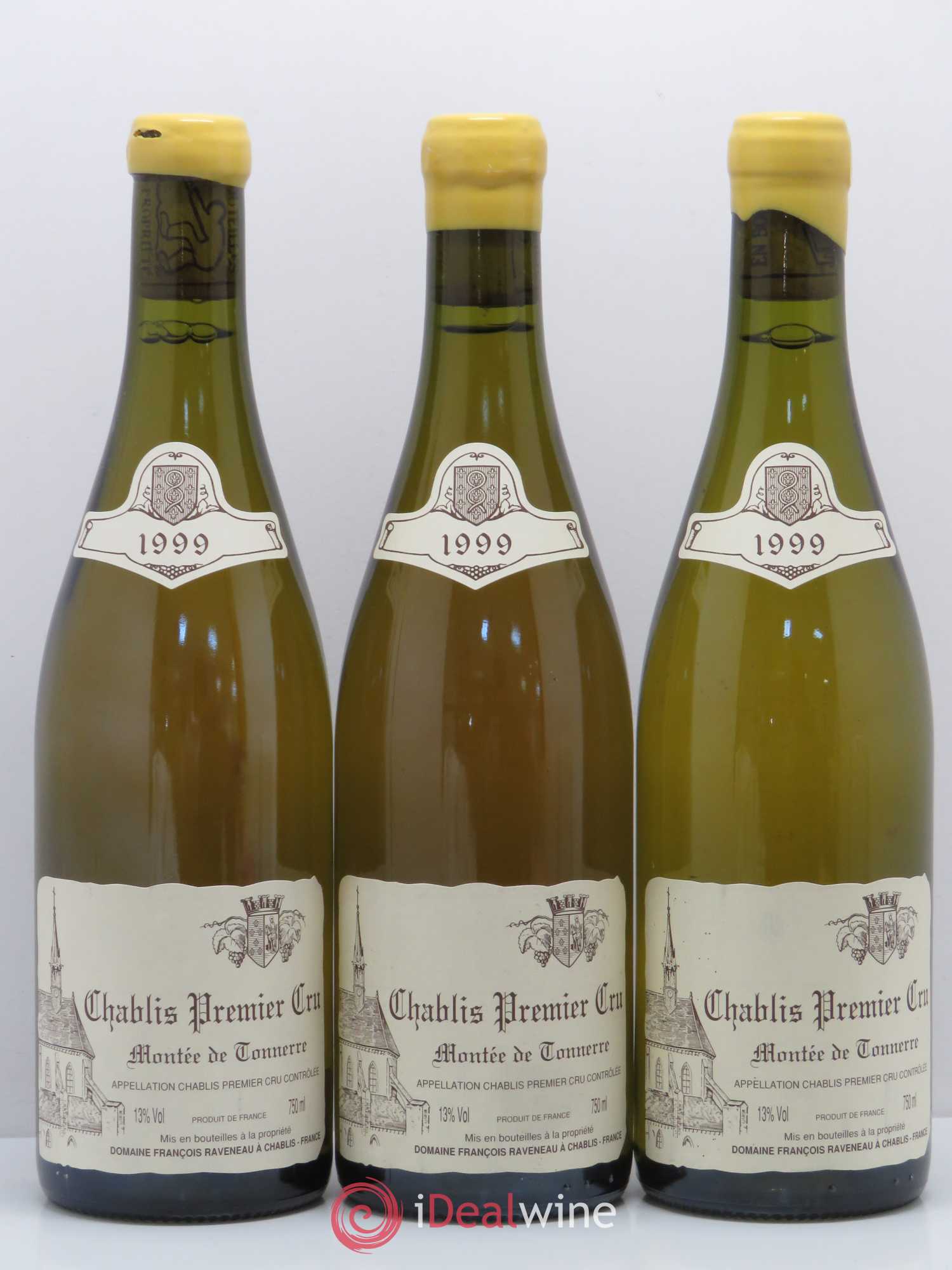 Chablis 1er Cru Montée de Tonnerre Raveneau (Domaine) 1999 - Lot de 3 bouteilles - 0