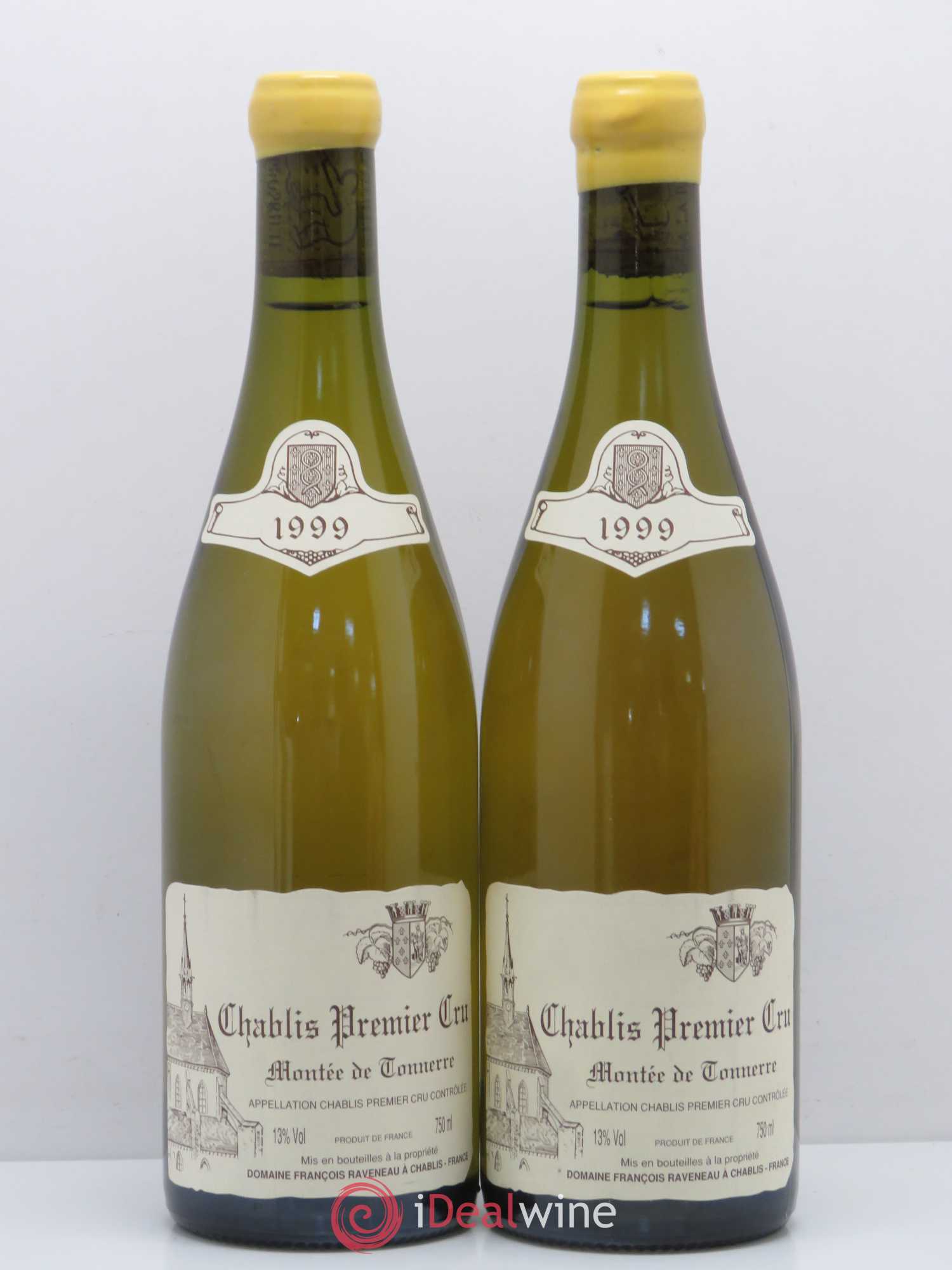Chablis 1er Cru Montée de Tonnerre Raveneau (Domaine) 1999 - Posten von 2 Flaschen - 0