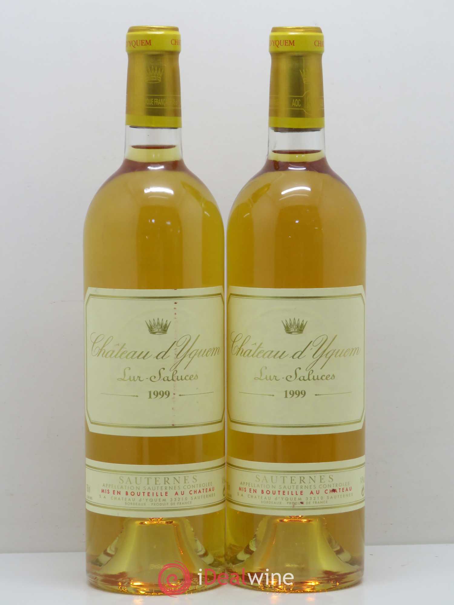 Château d' Yquem 1er Cru Classé Supérieur 1999 - Lotto di 2 bottiglie - 0