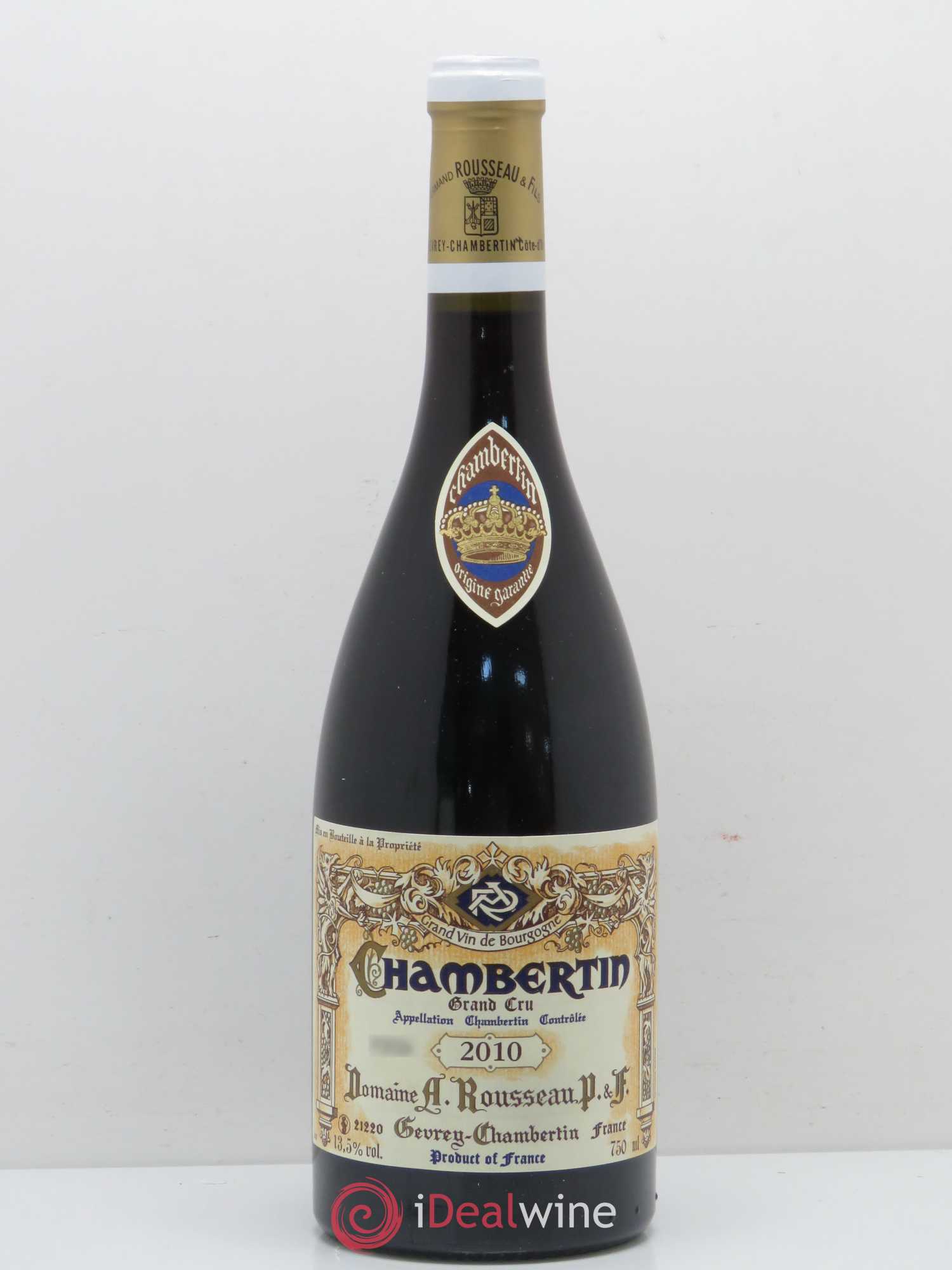Chambertin Grand Cru Armand Rousseau (Domaine) 2010 - Lot de 1 bouteille - 0