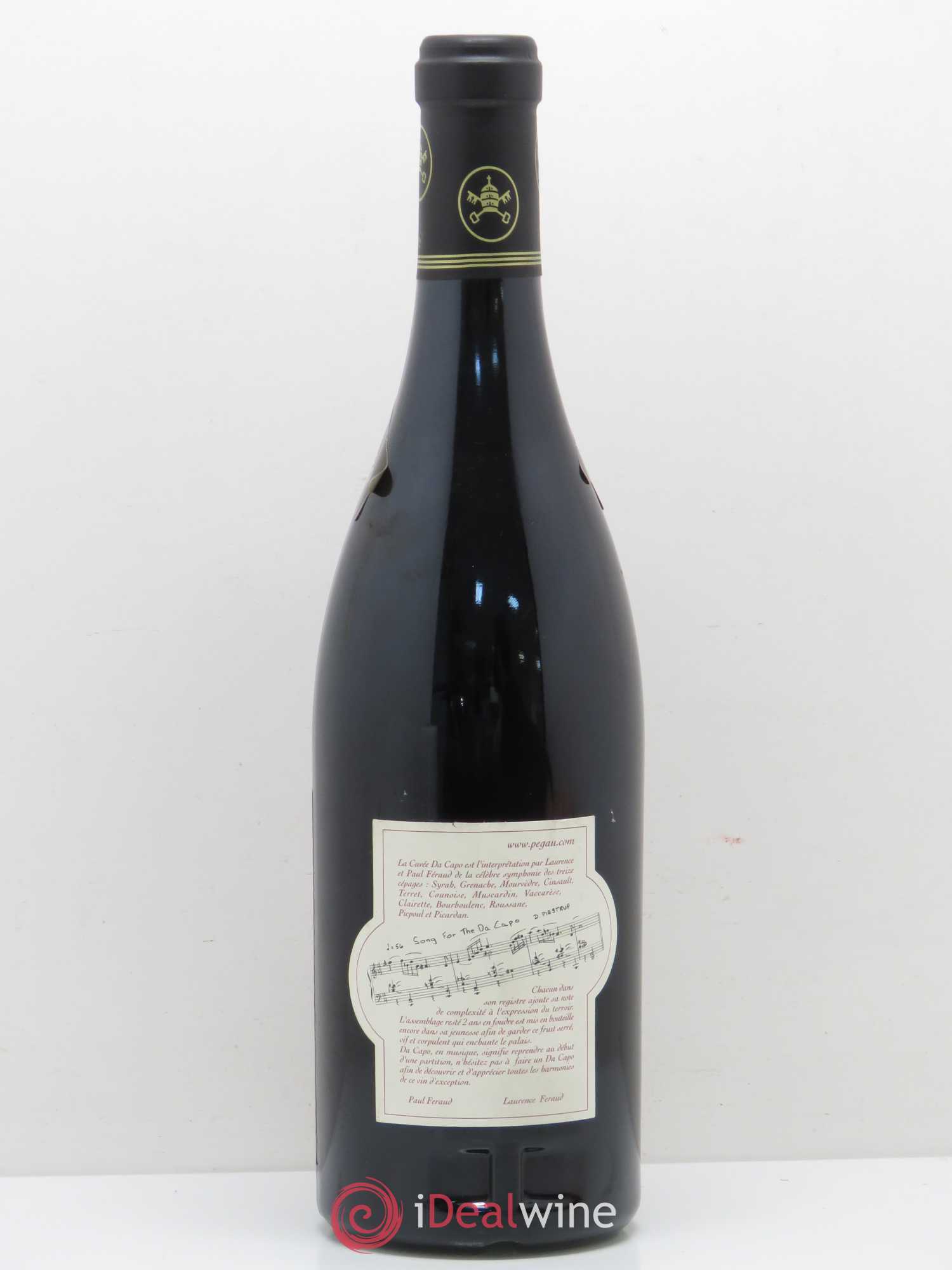 Châteauneuf-du-Pape Domaine du Pégau Cuvée Da Capo Paul et Laurence Féraud 2000 - Lot de 1 bouteille - 1