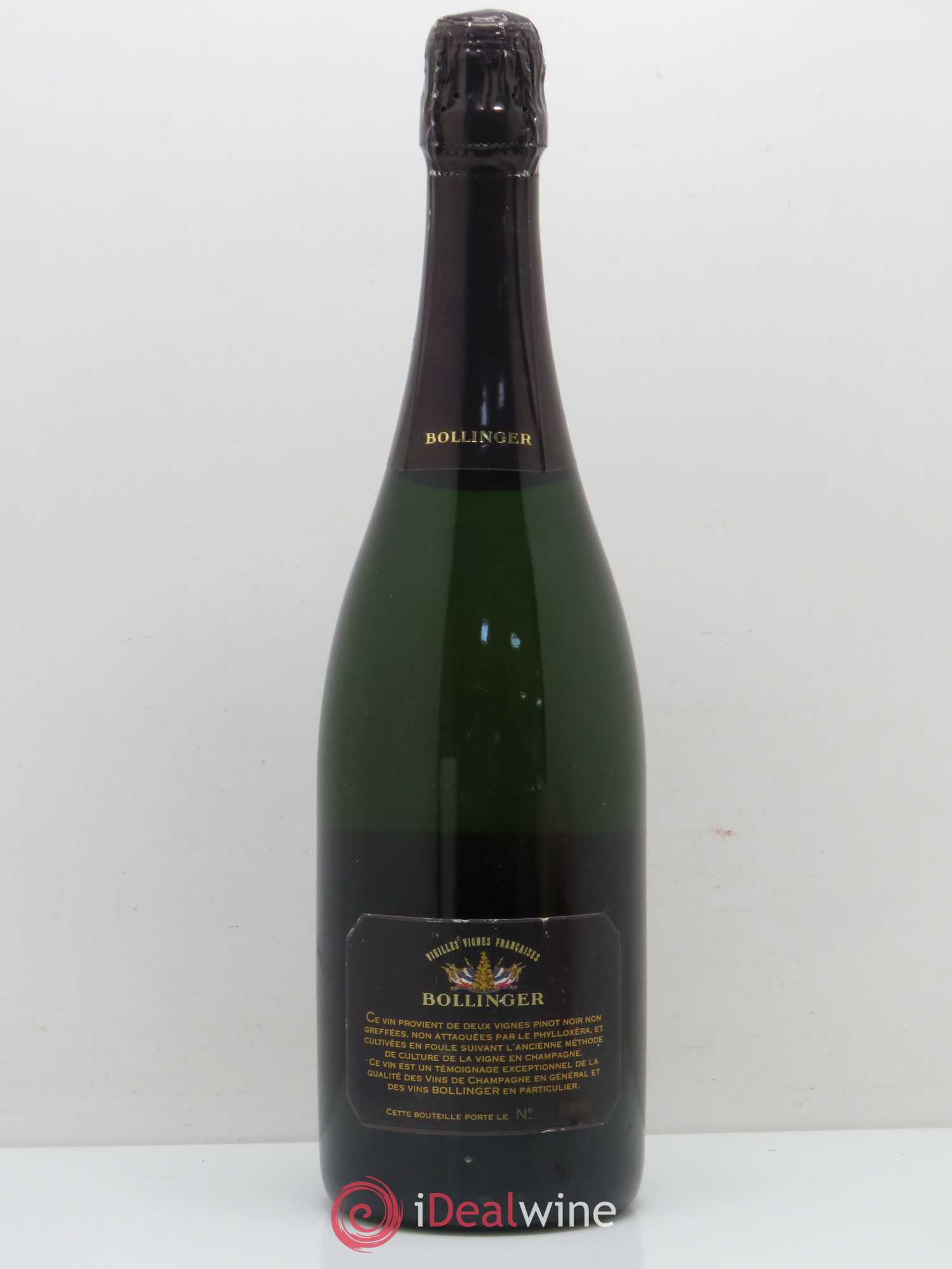 Brut Vieilles Vignes Françaises Bollinger 1990 - Lot de 1 bouteille - 1