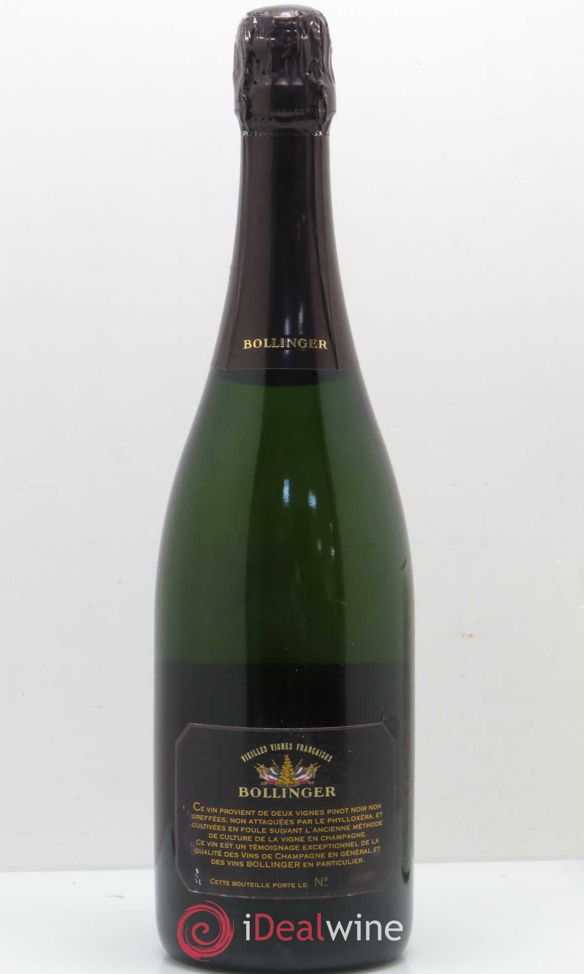 Brut Vieilles Vignes Françaises Bollinger 1990 - Lot de 1 bouteille - 1