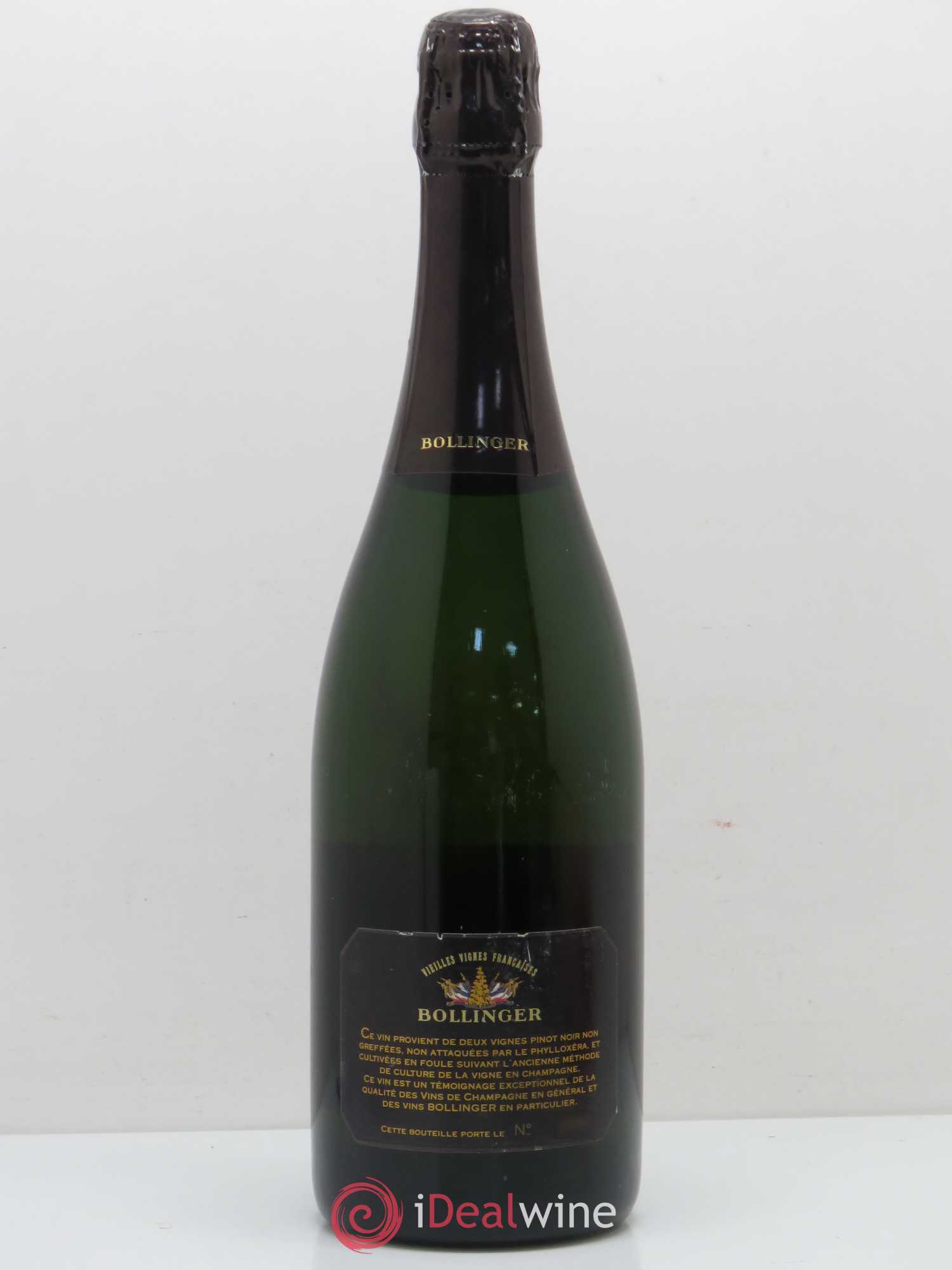 Brut Vieilles Vignes Françaises Bollinger 1990 - Posten von 1 Flasche - 1