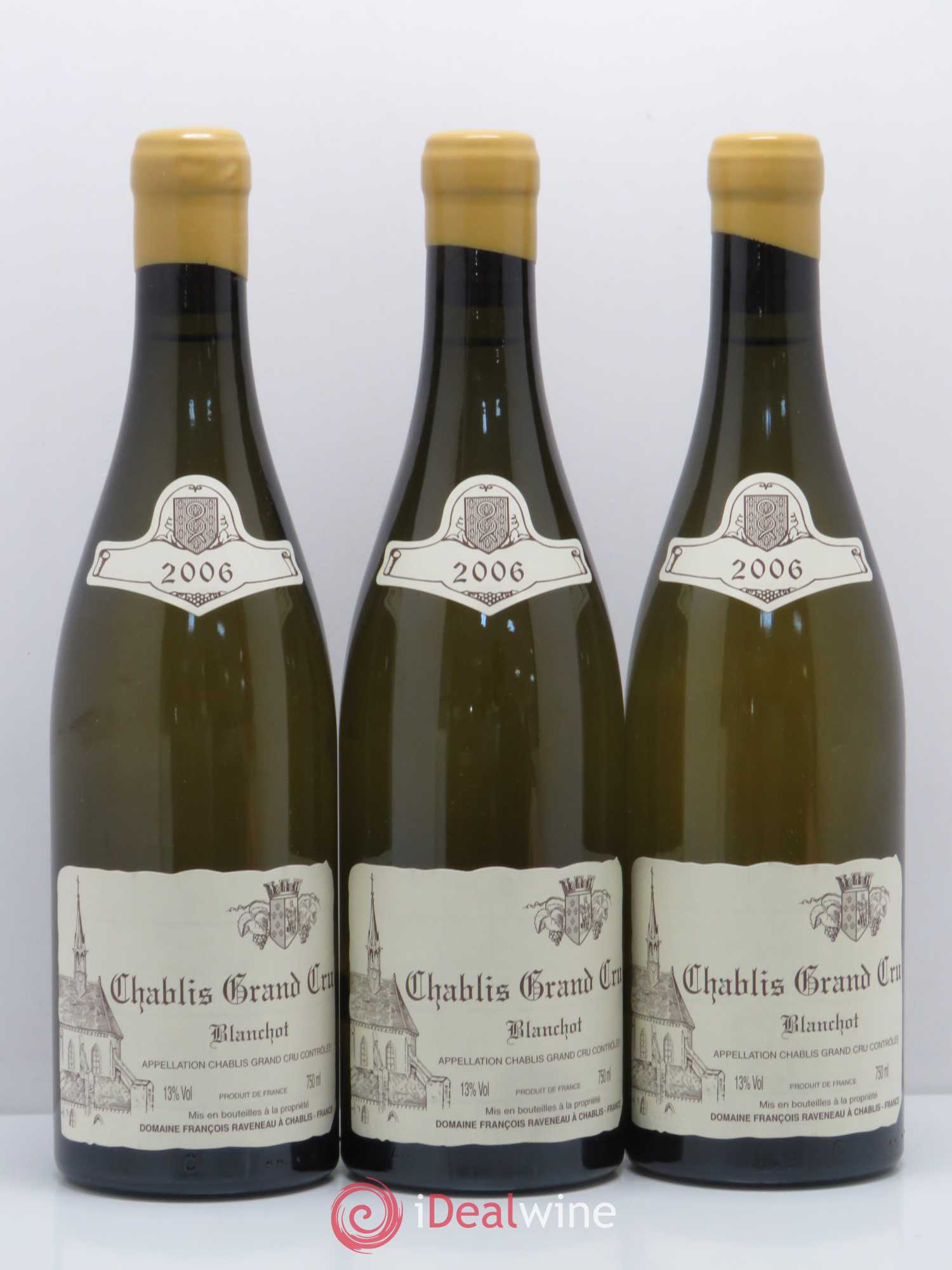 Chablis Grand Cru Blanchot Raveneau (Domaine) 2006 - Lot de 3 bouteilles - 0