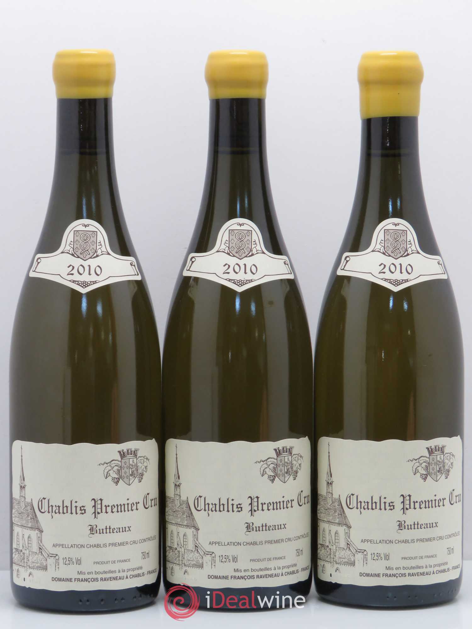 Chablis 1er Cru Butteaux Raveneau (Domaine) 2010 - Lot de 3 bouteilles - 0