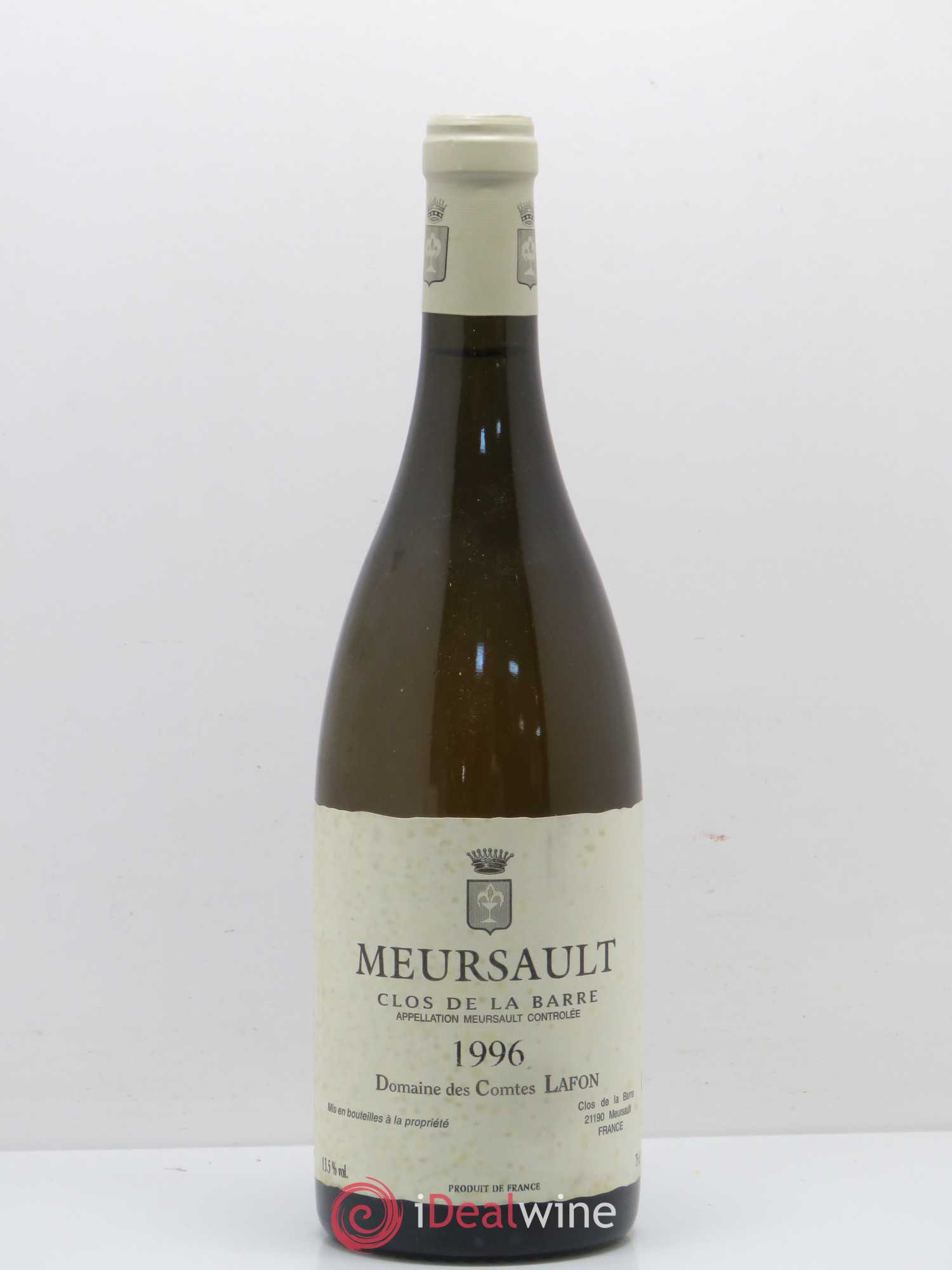 Meursault Clos de la Barre Comtes Lafon (Domaine des) 1996 - Lot de 1 bouteille - 0