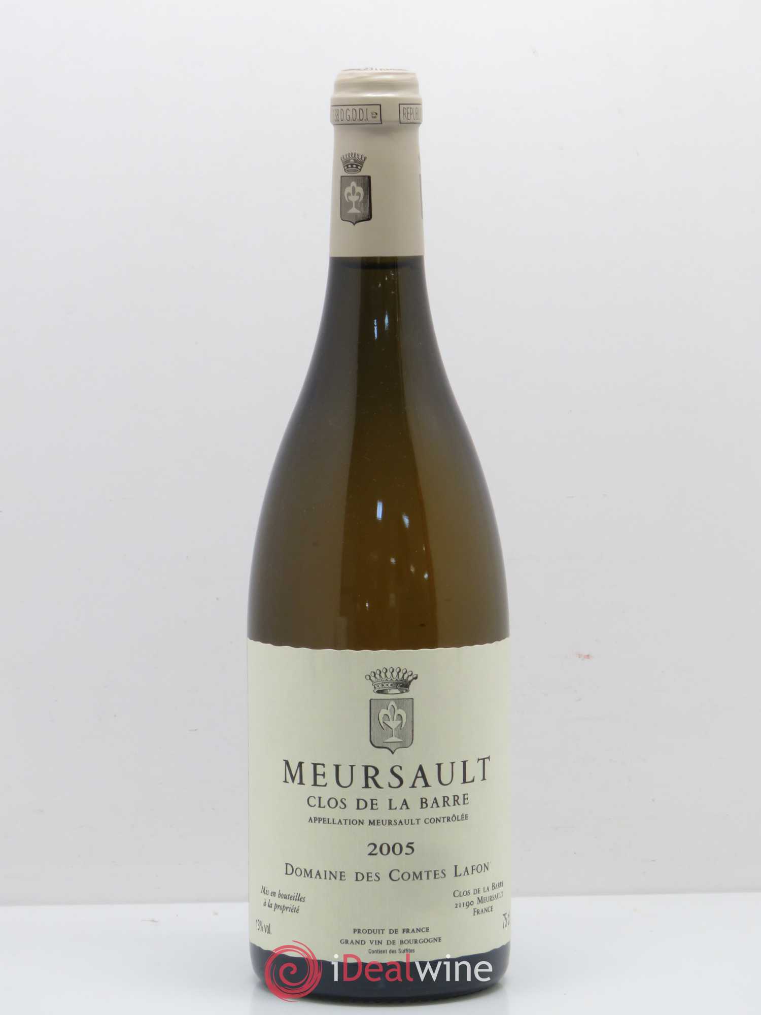 Meursault Clos de la Barre Comtes Lafon (Domaine des) 2005 - Lot de 1 bouteille - 0