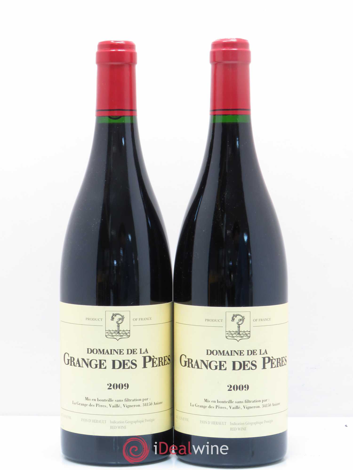 Pays d'Hérault Grange des Pères Laurent Vaillé 2009 - Lot de 2 bouteilles - 0