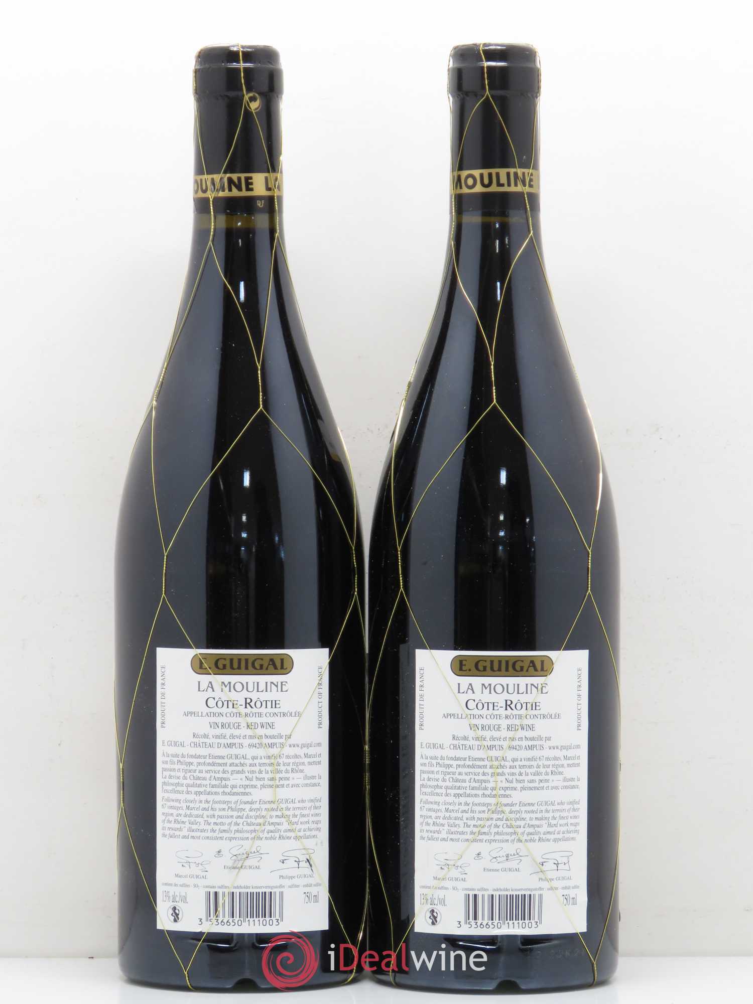 Côte-Rôtie La Mouline Guigal 2005 - Lot de 2 bouteilles - 1