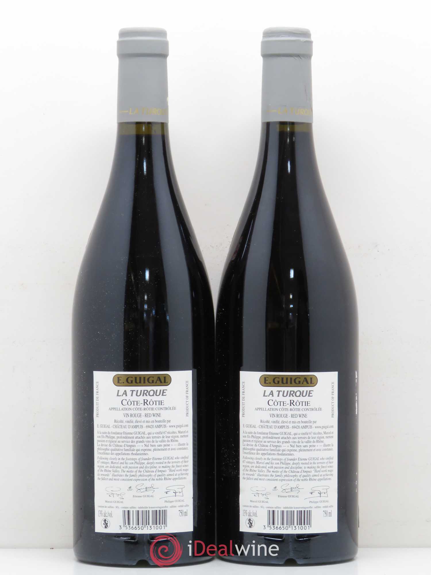 Côte-Rôtie La Turque Guigal 2005 - Lot de 2 bouteilles - 1