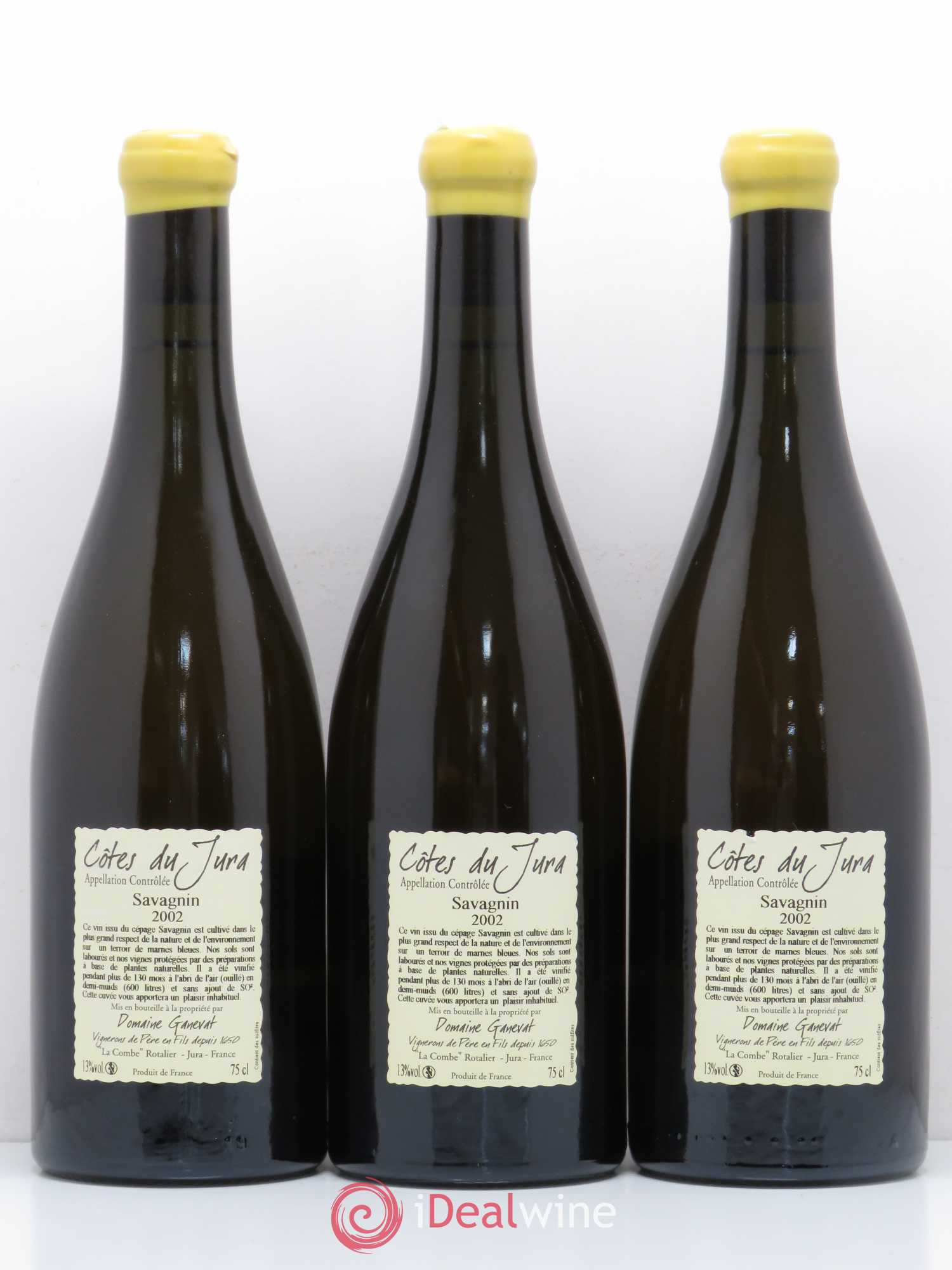 Côtes du Jura Les Vignes de mon Père Jean-François Ganevat (Domaine) 2002 - Lot de 3 bouteilles - 1