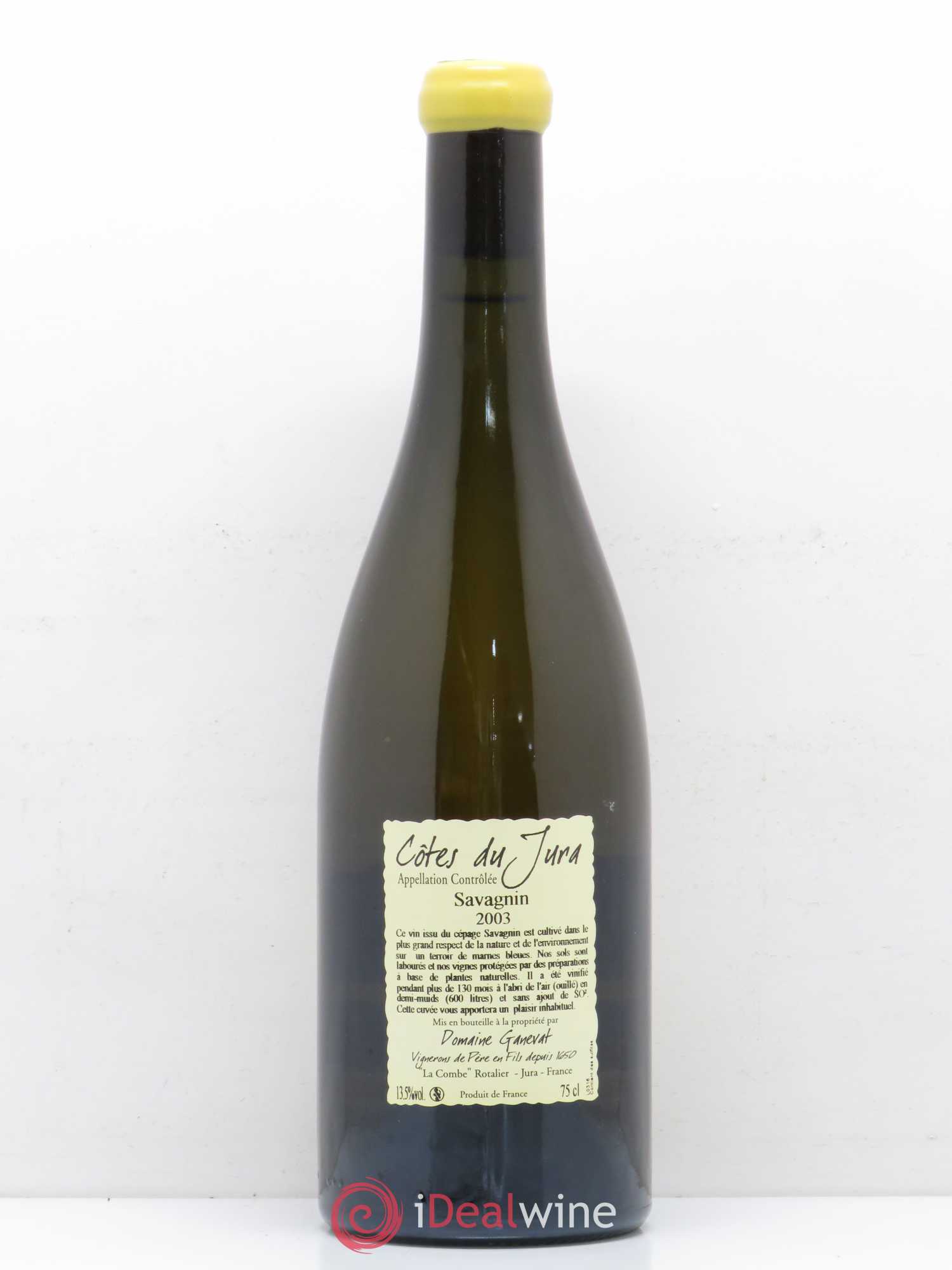 Côtes du Jura Les Vignes de mon Père Jean-François Ganevat (Domaine) 2003 - Lot de 1 bouteille - 1