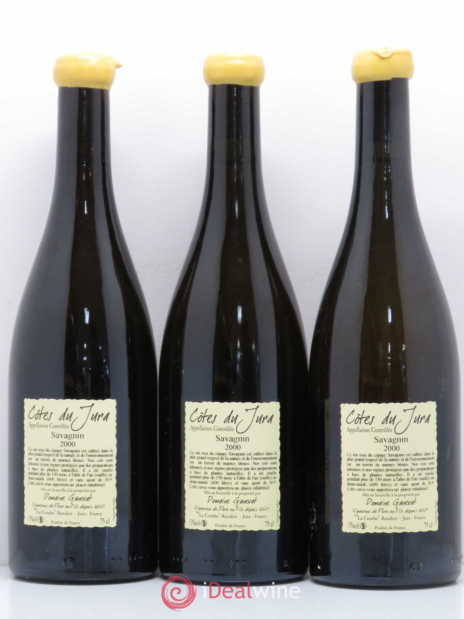 Côtes du Jura Les Vignes de mon Père Jean-François Ganevat (Domaine) 2000 - Lot de 3 bouteilles - 1