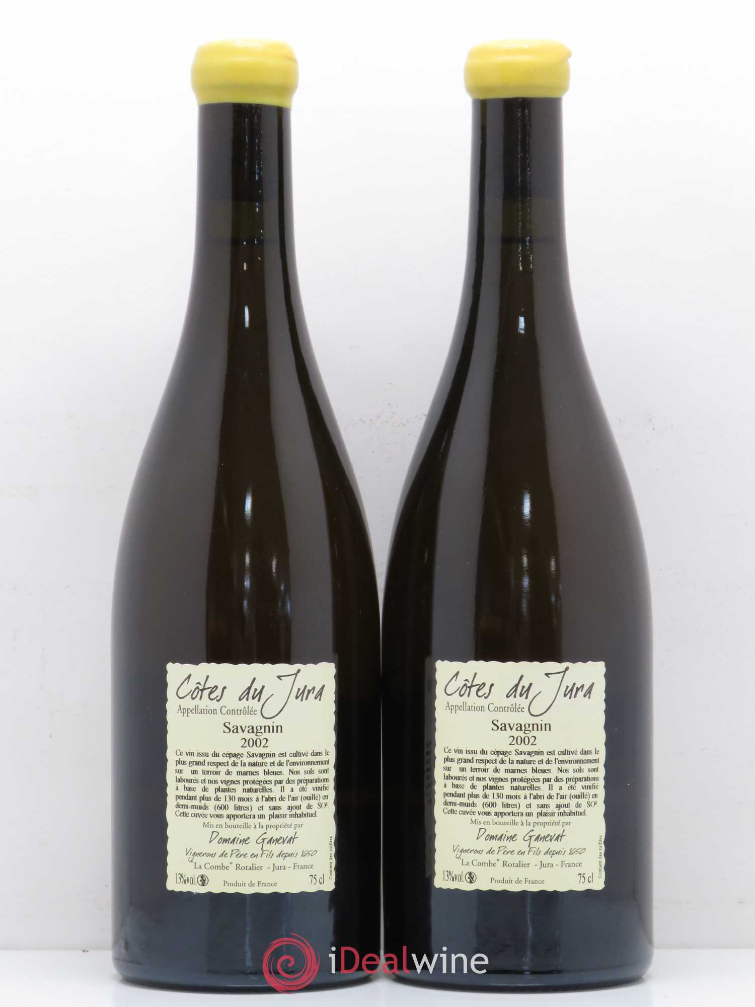 Côtes du Jura Les Vignes de mon Père Jean-François Ganevat (Domaine) 2002 - Lot de 2 bouteilles - 1
