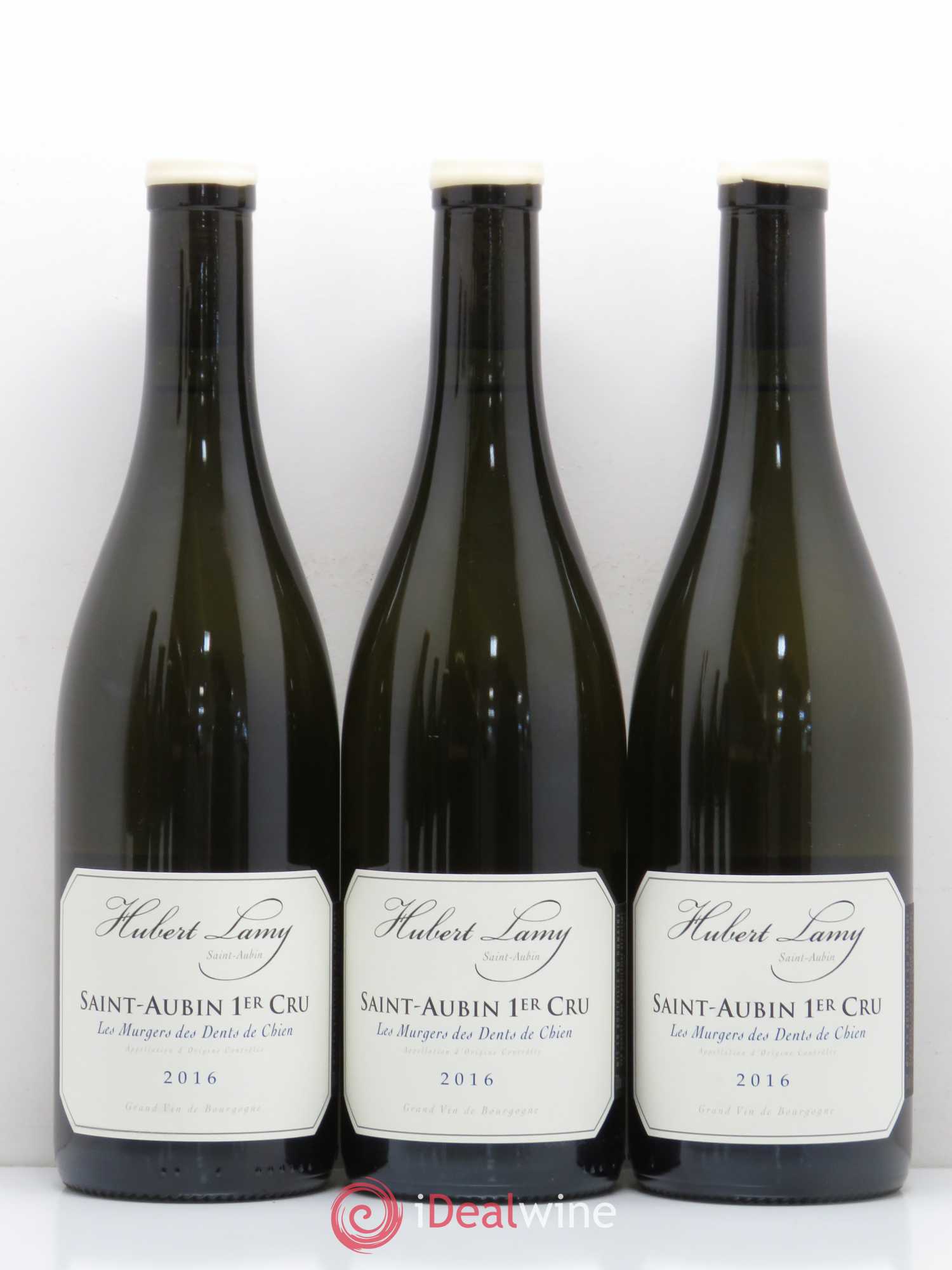 Saint-Aubin 1er Cru Les Murgers des Dents de Chien Hubert Lamy 2016 - Posten von 6 Flaschen - 2
