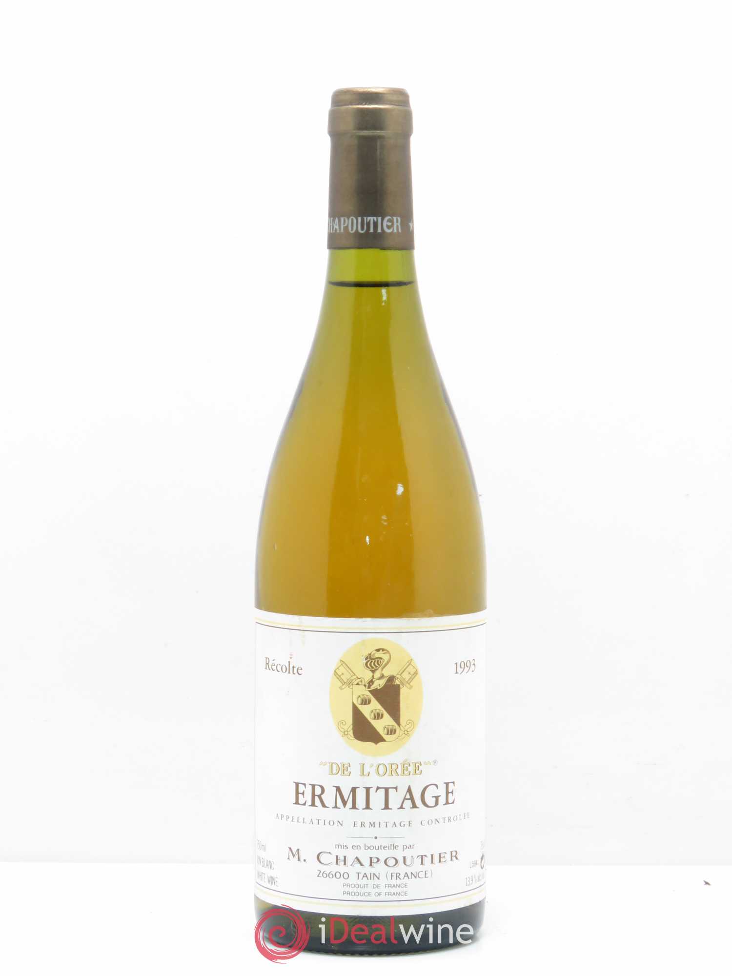 Hermitage Ermitage de l'Orée Chapoutier 1993 - Lot de 1 bouteille - 0