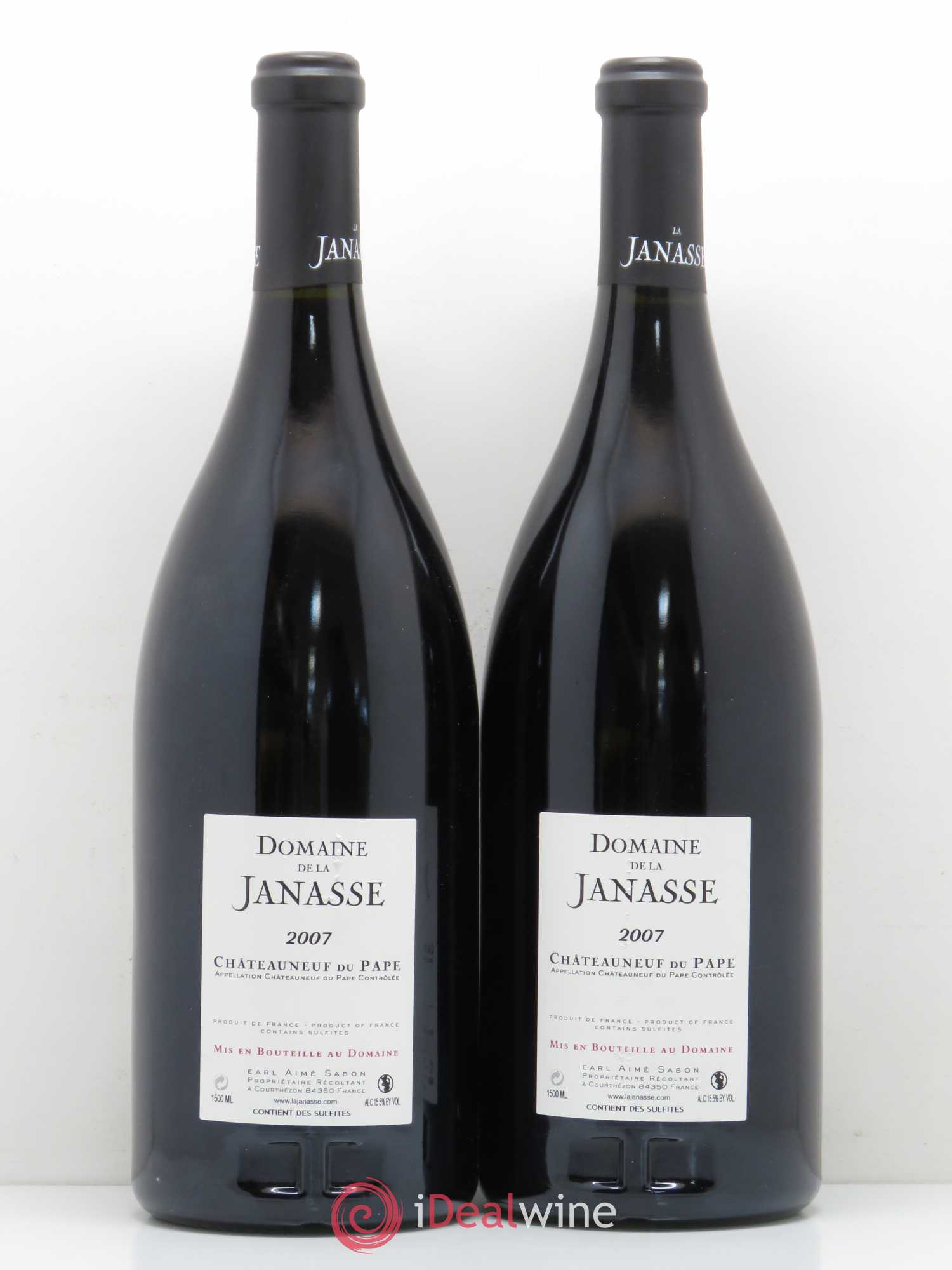 Châteauneuf-du-Pape Cuvée Vieilles Vignes La Janasse (Domaine de) 2007 - Lot de 2 magnums - 1
