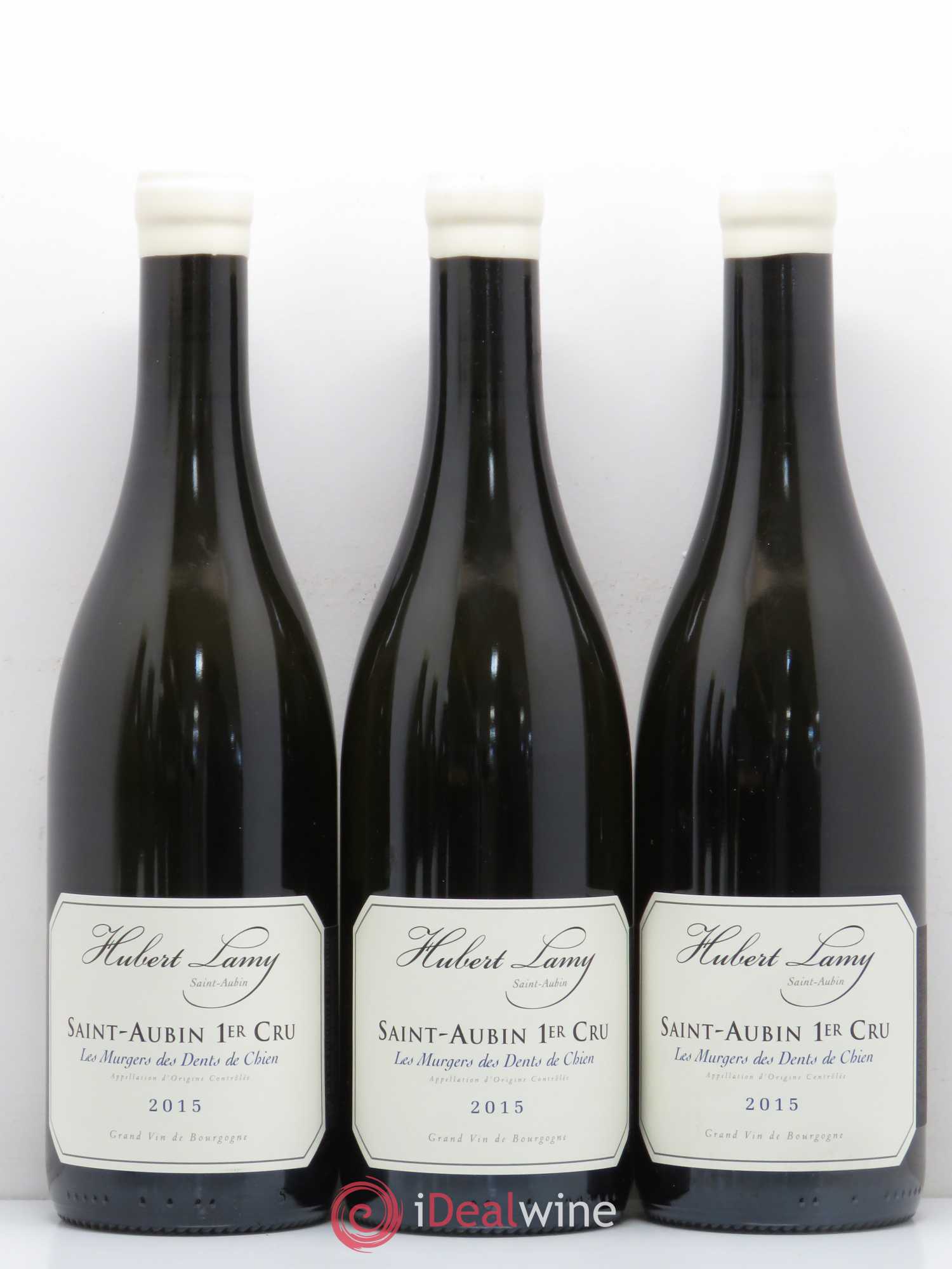 Saint-Aubin 1er Cru Les Murgers des Dents de Chien Hubert Lamy 2015 - Posten von 6 Flaschen - 1