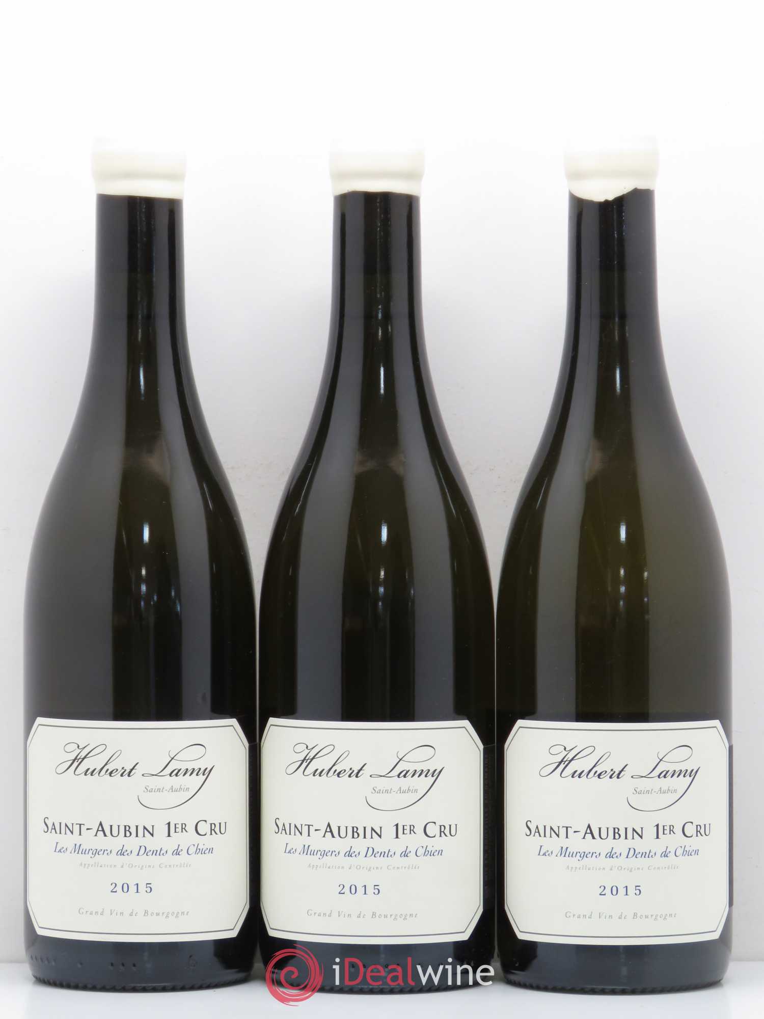 Saint-Aubin 1er Cru Les Murgers des Dents de Chien Hubert Lamy 2015 - Posten von 6 Flaschen - 2