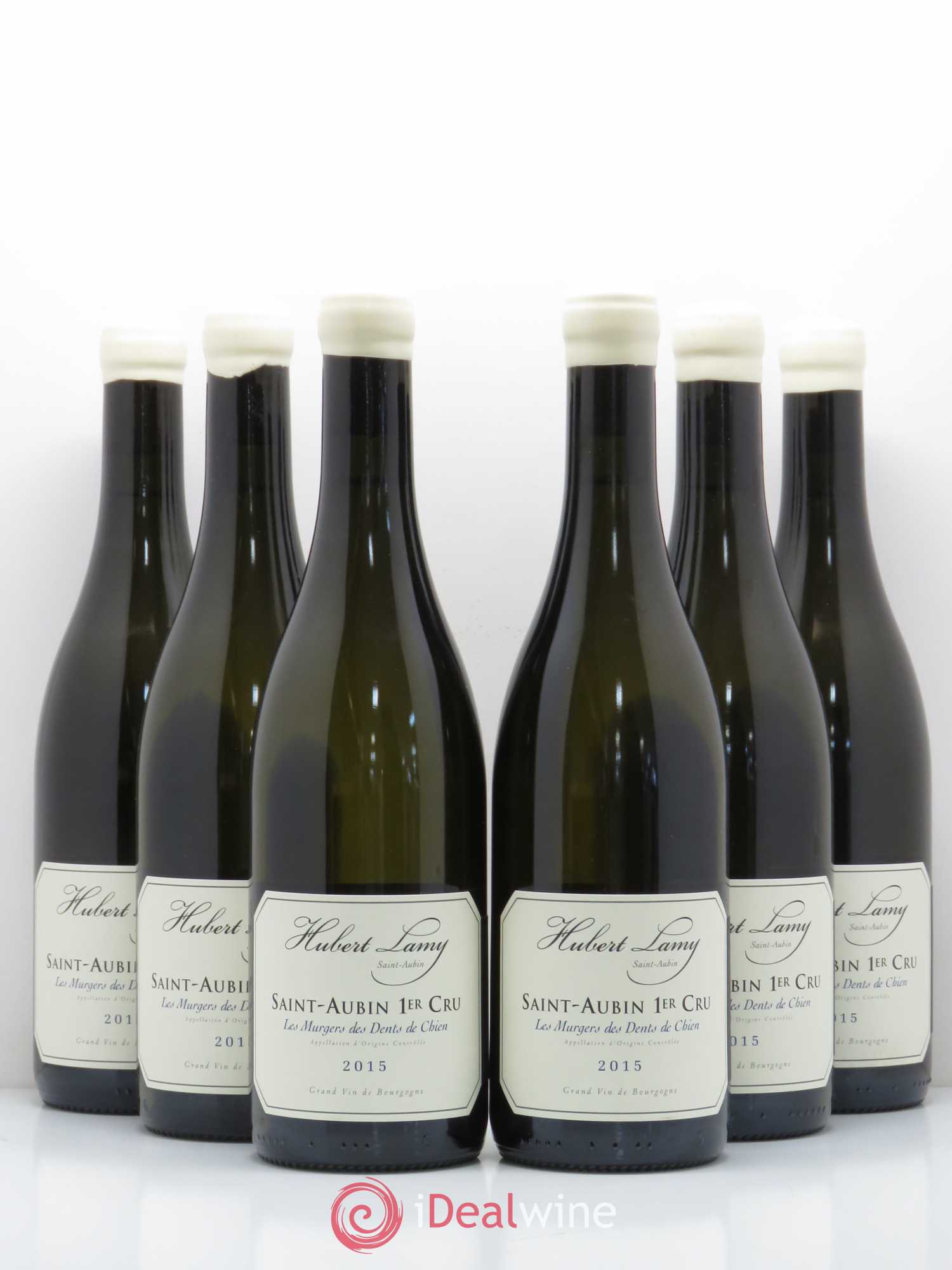 Saint-Aubin 1er Cru Les Murgers des Dents de Chien Hubert Lamy 2015 - Posten von 6 Flaschen - 0