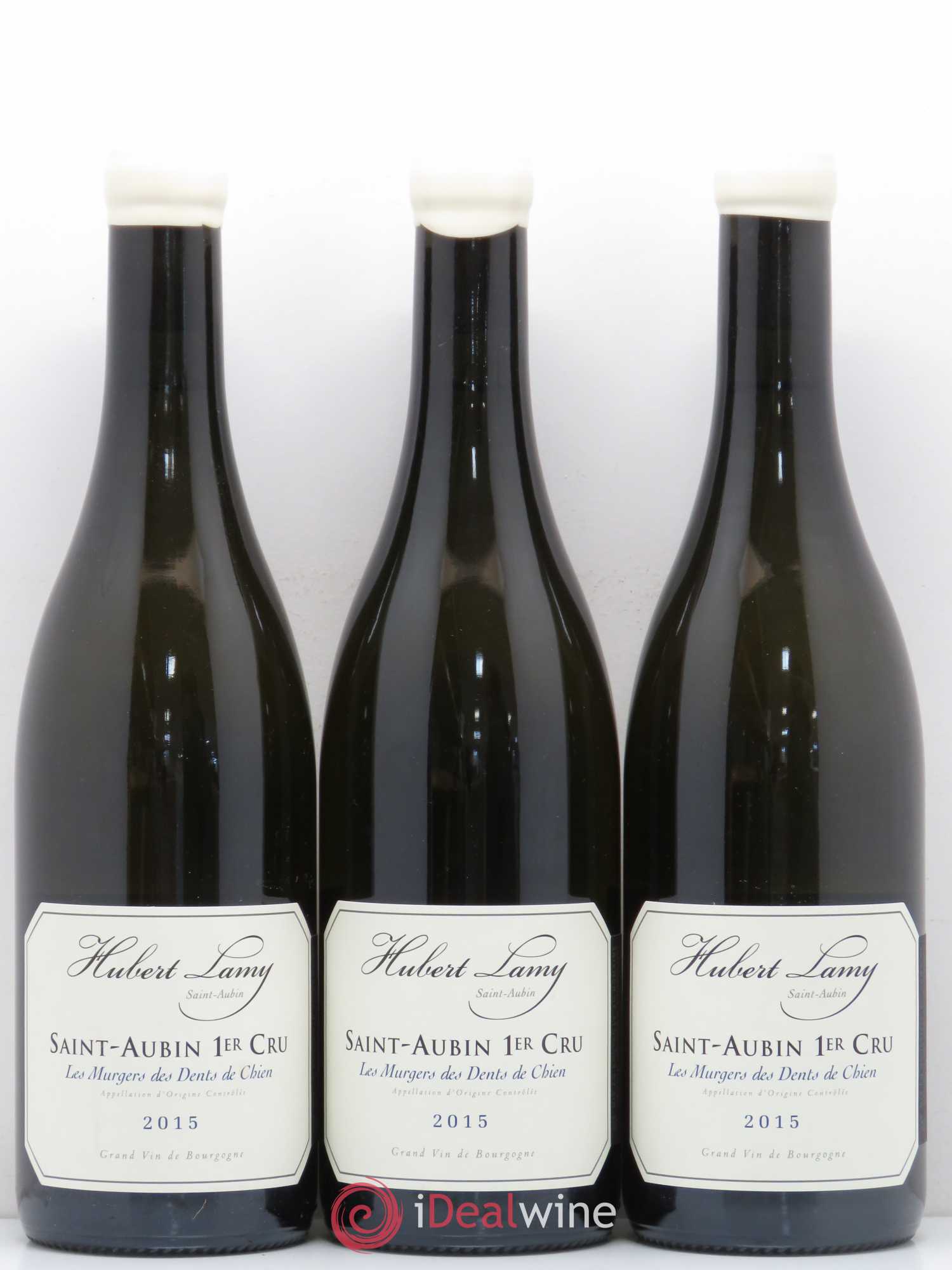 Saint-Aubin 1er Cru Les Murgers des Dents de Chien Hubert Lamy 2015 - Posten von 3 Flaschen - 0