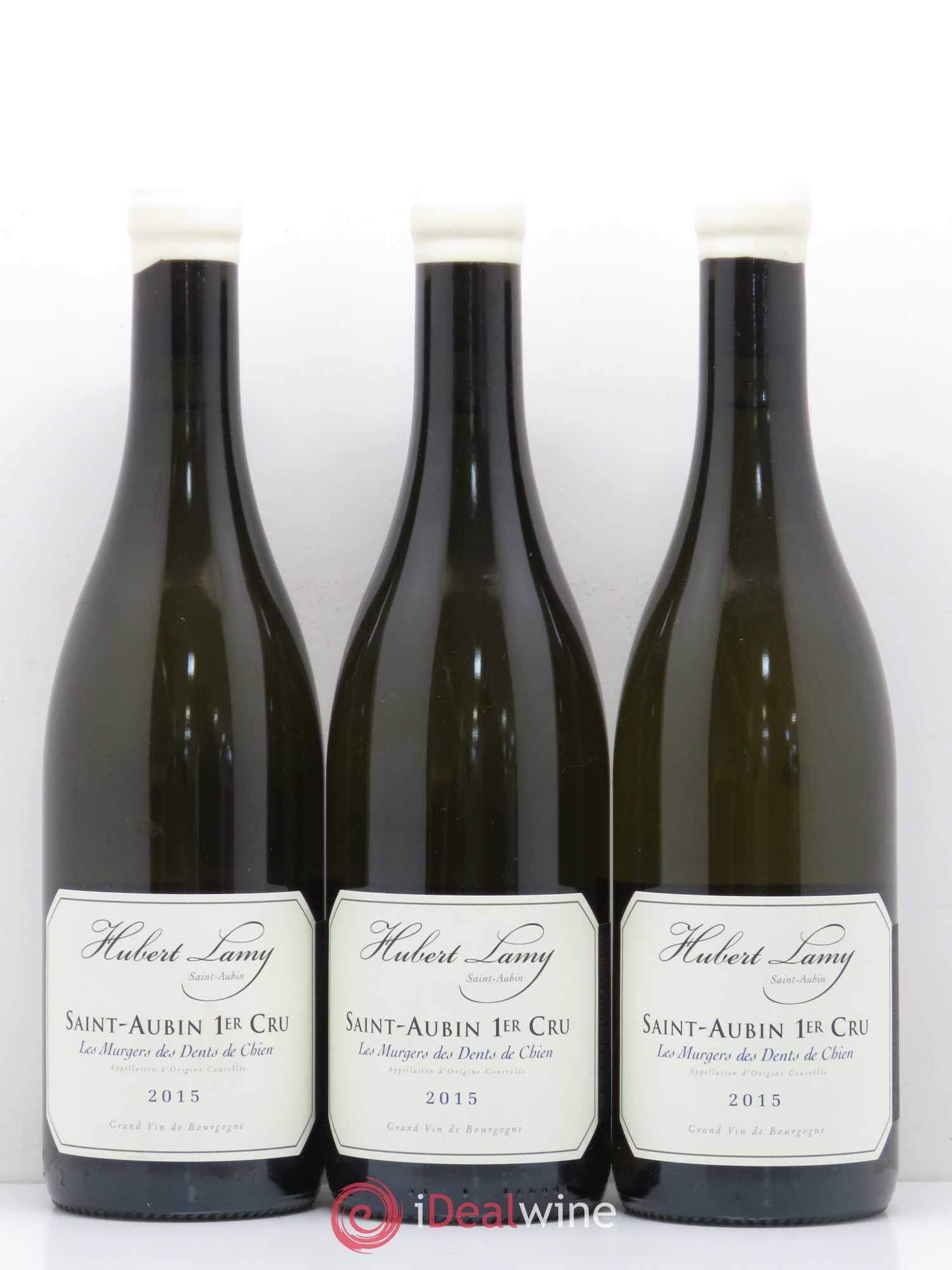 Saint-Aubin 1er Cru Les Murgers des Dents de Chien Hubert Lamy 2015 - Posten von 3 Flaschen - 0