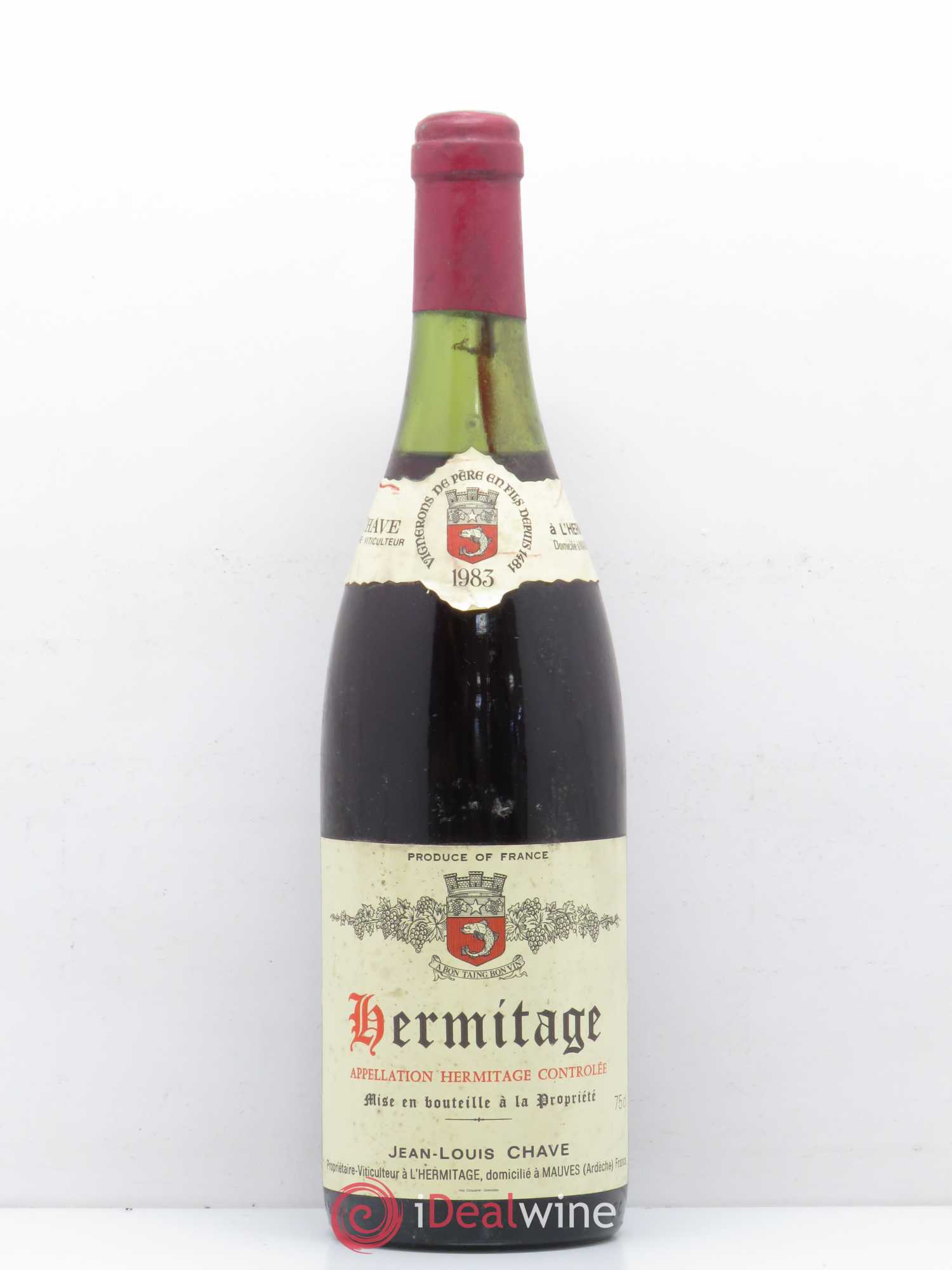 Hermitage Jean-Louis Chave 1983 - Lot de 1 bouteille - 0