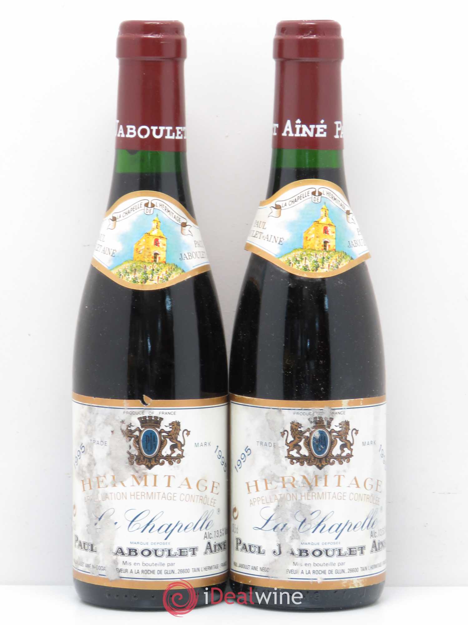 Hermitage La Chapelle Paul Jaboulet Ainé 1995 - Lot de 2 demi bouteilles - 0