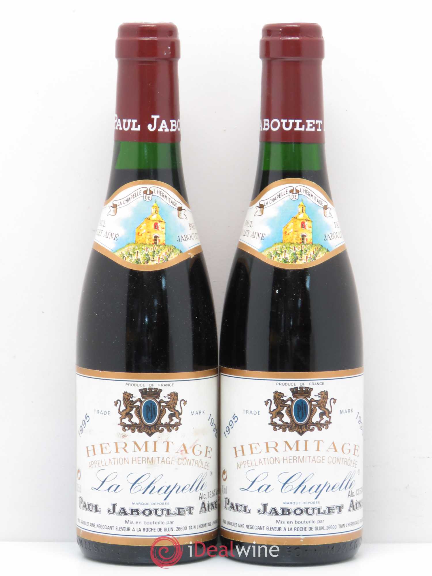 Hermitage La Chapelle Paul Jaboulet Ainé 1995 - Lot de 2 demi bouteilles - 0