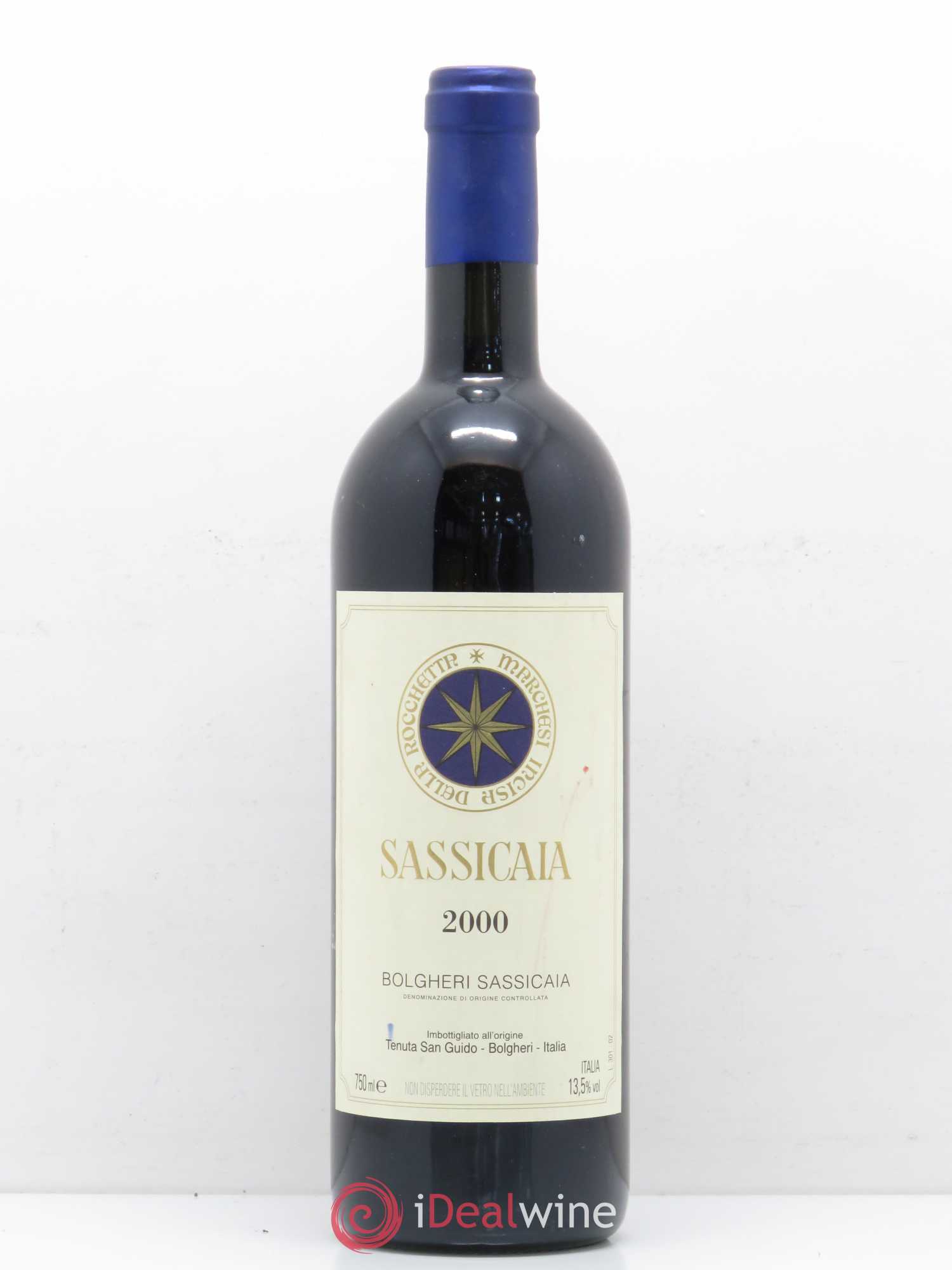 Bolgheri DOC Sassicaia Tenuta San Guido 2000 - Lot de 1 bouteille - 0