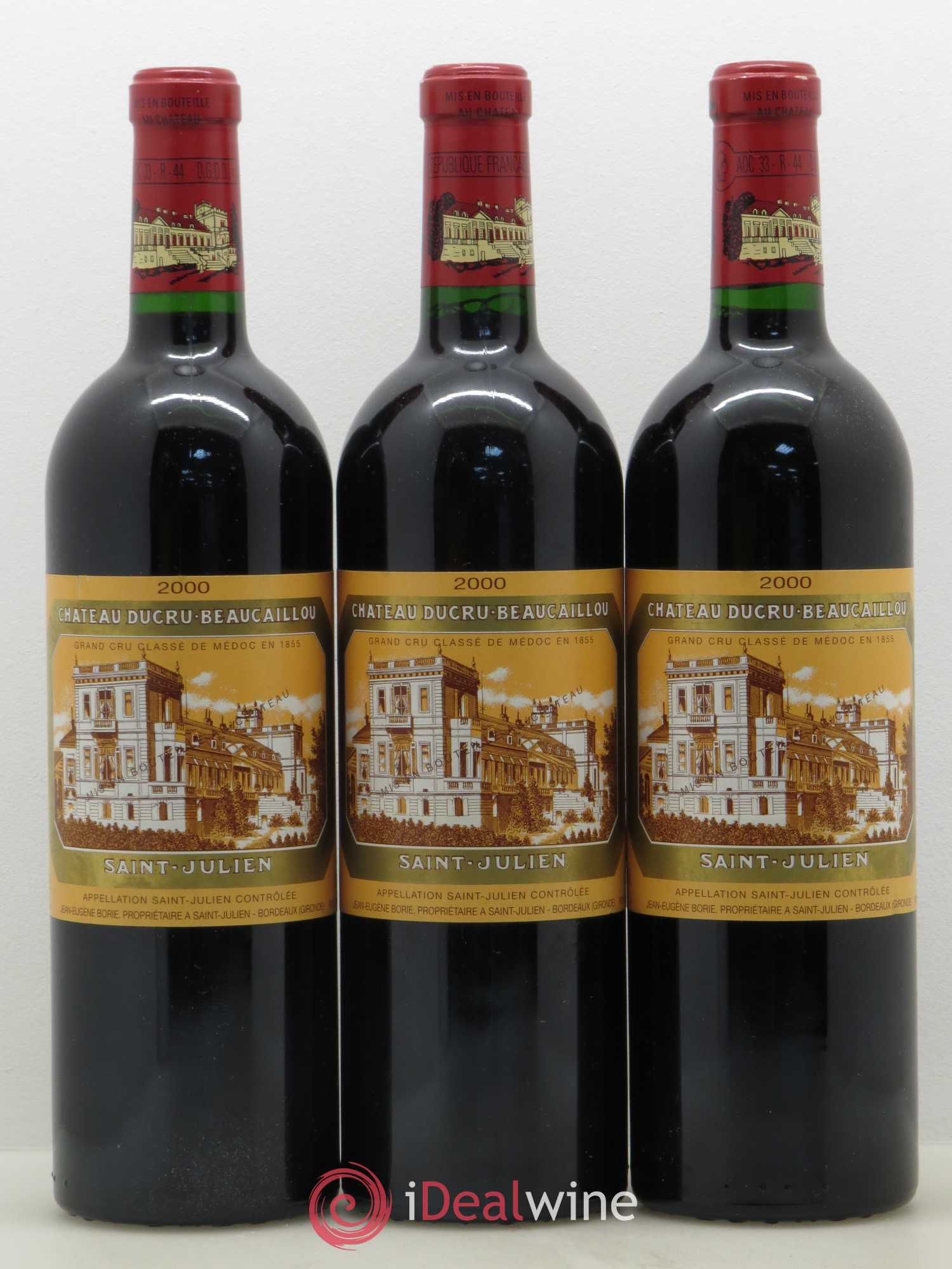 Château Ducru Beaucaillou 2ème Grand Cru Classé 2000 - Lot de 3 bouteilles - 0