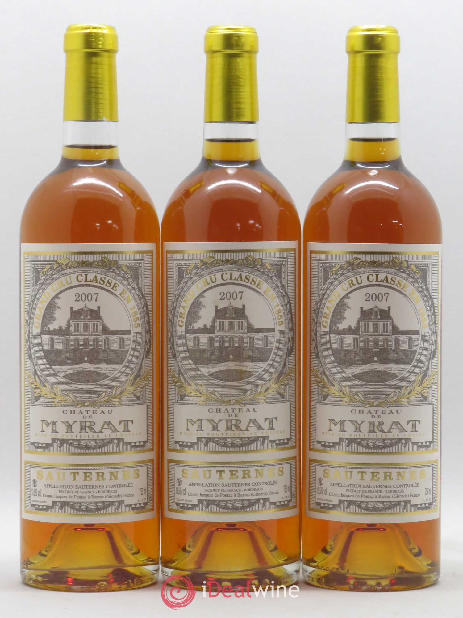 Château de Myrat 2ème Grand Cru Classé 2007 - Lotto di 6 bottiglie - 2