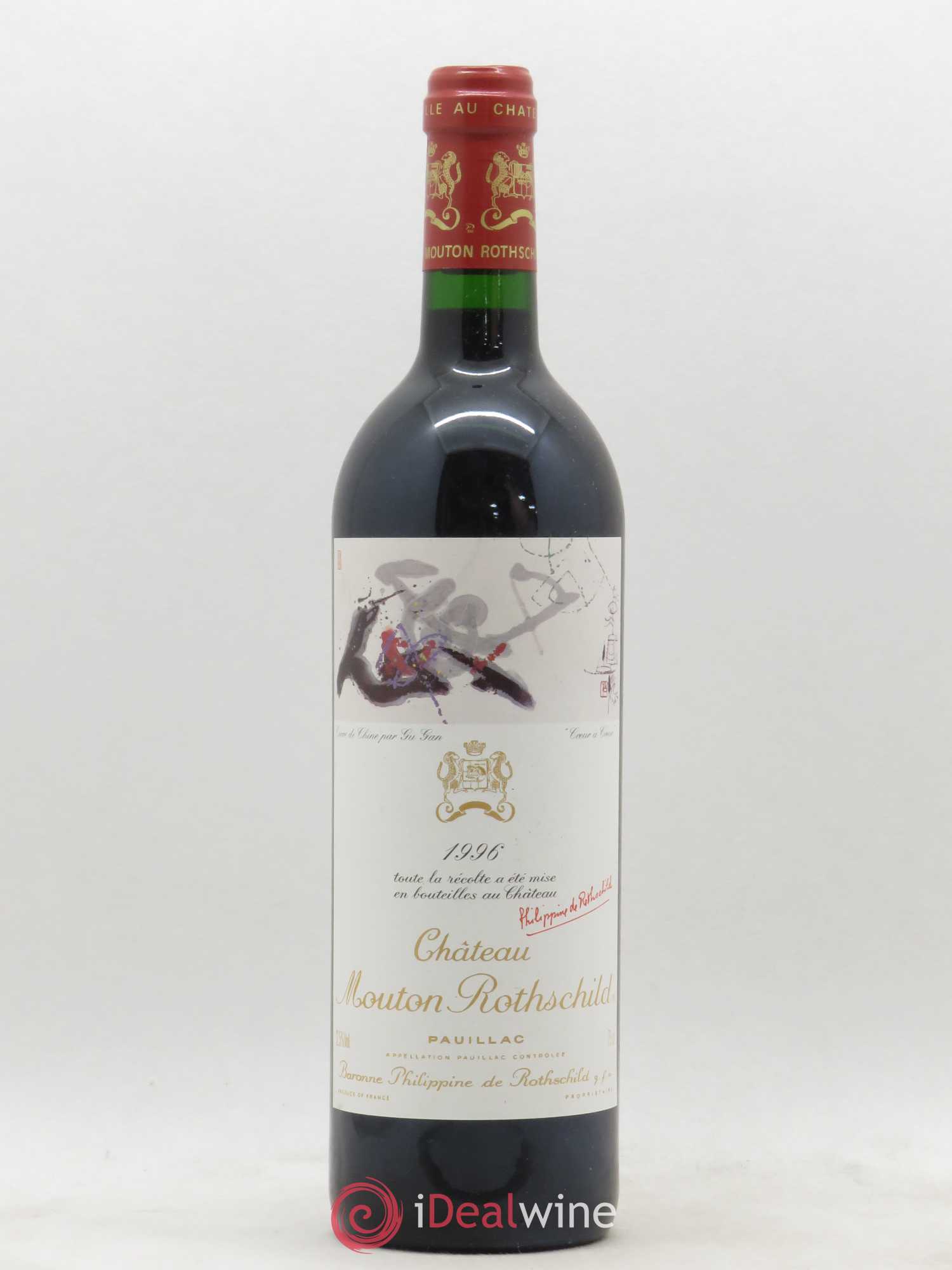 Château Mouton Rothschild 1er Grand Cru Classé 1996 - Lot de 1 bouteille - 0