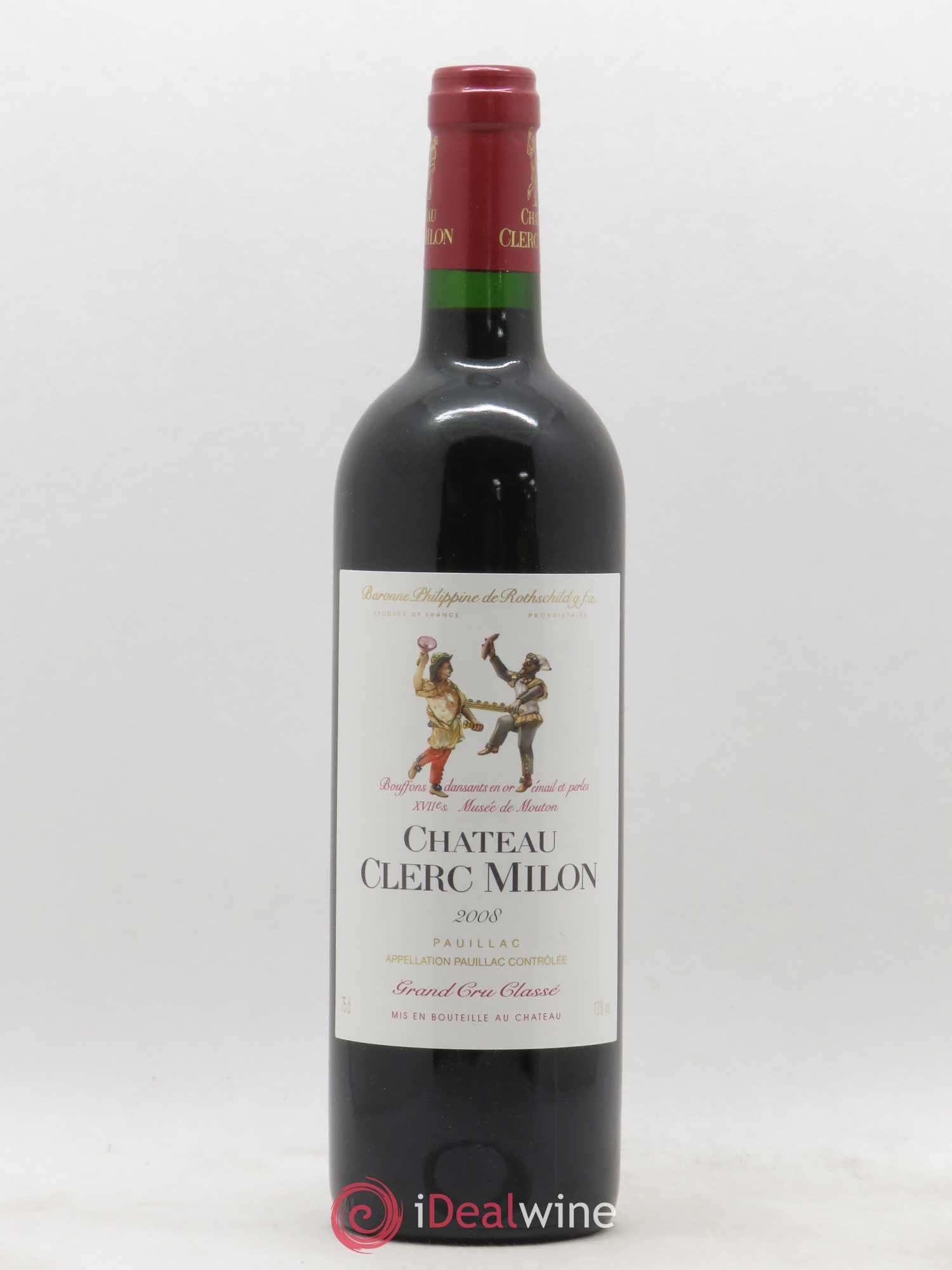 Château Clerc Milon 5ème Grand Cru Classé 2008 - Lot de 1 bouteille - 0
