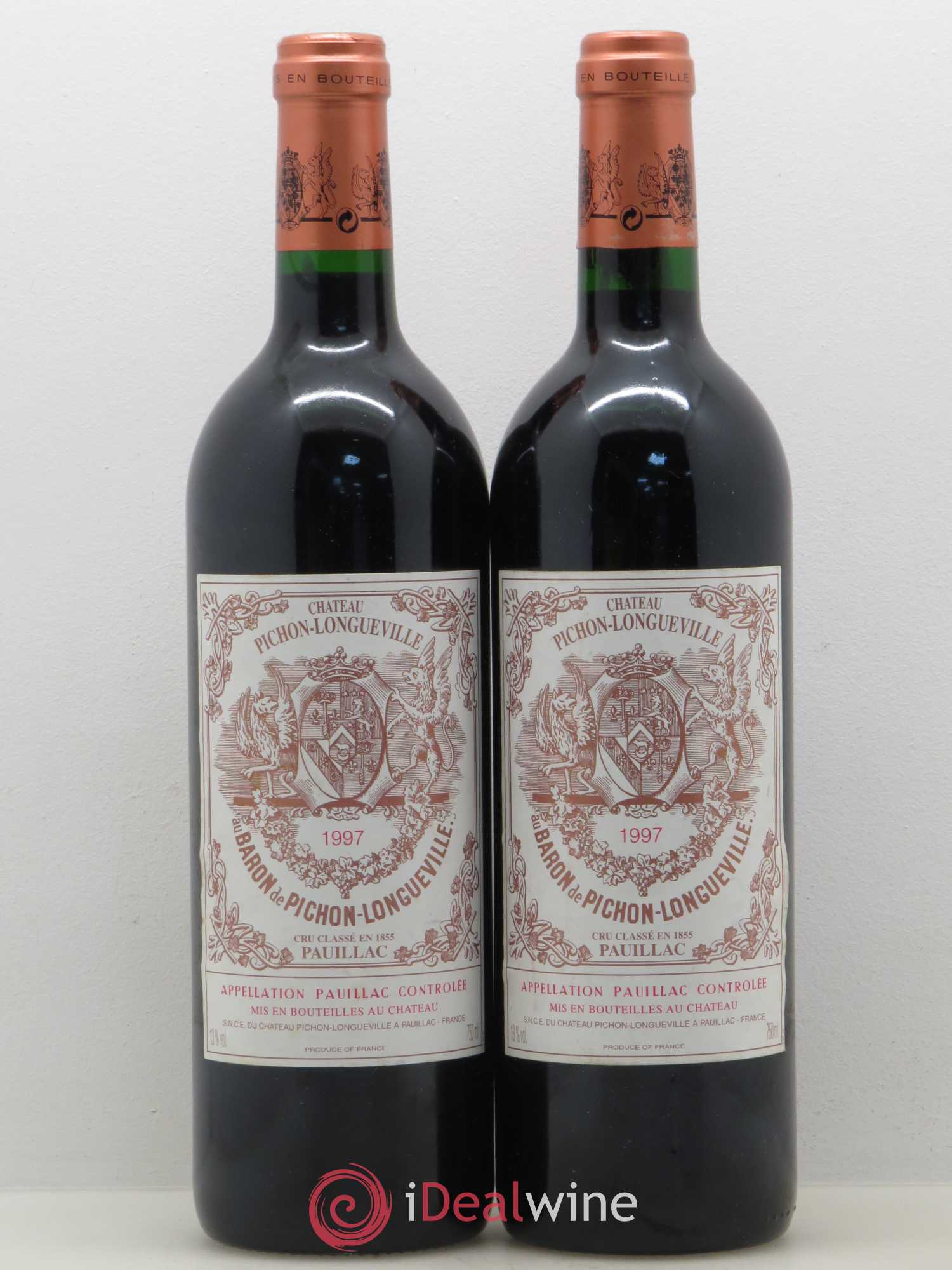 Pichon Longueville Baron 2ème Grand Cru Classé 1997 - Lot de 2 bouteilles - 0