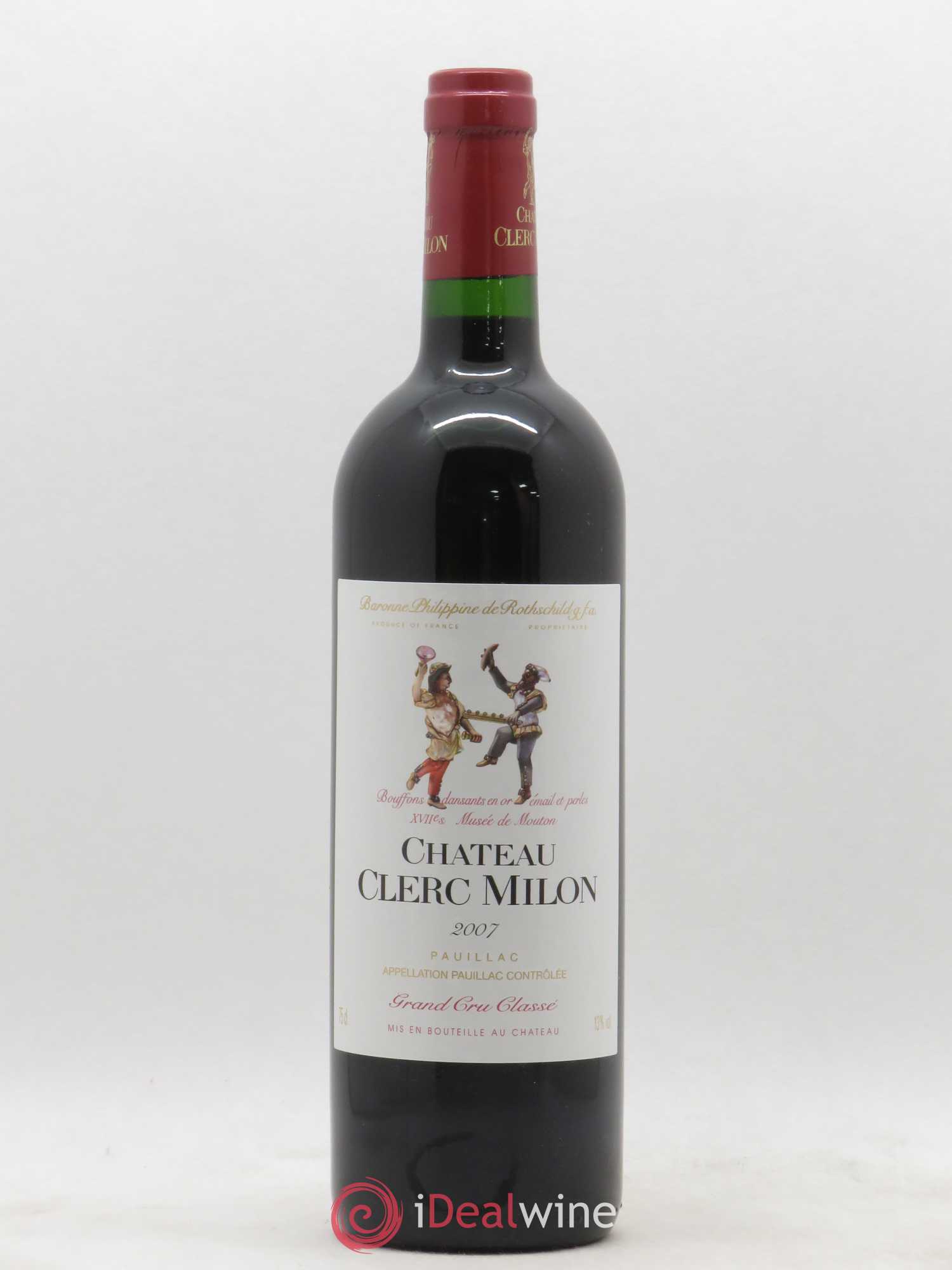 Château Clerc Milon 5ème Grand Cru Classé 2007 - Lot de 1 bouteille - 0