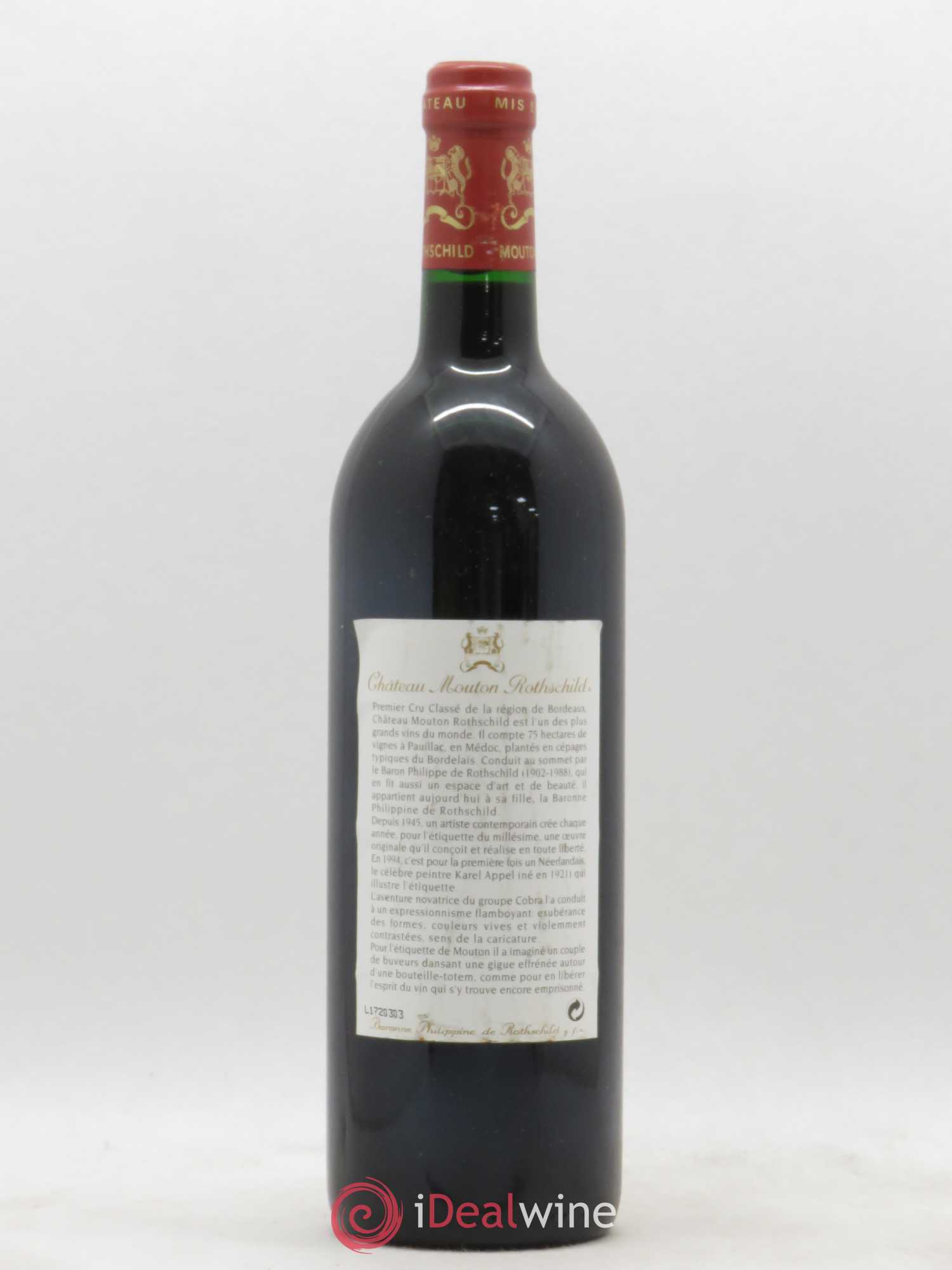 Château Mouton Rothschild 1er Grand Cru Classé 1994 - Lot of 1 bottle - 1