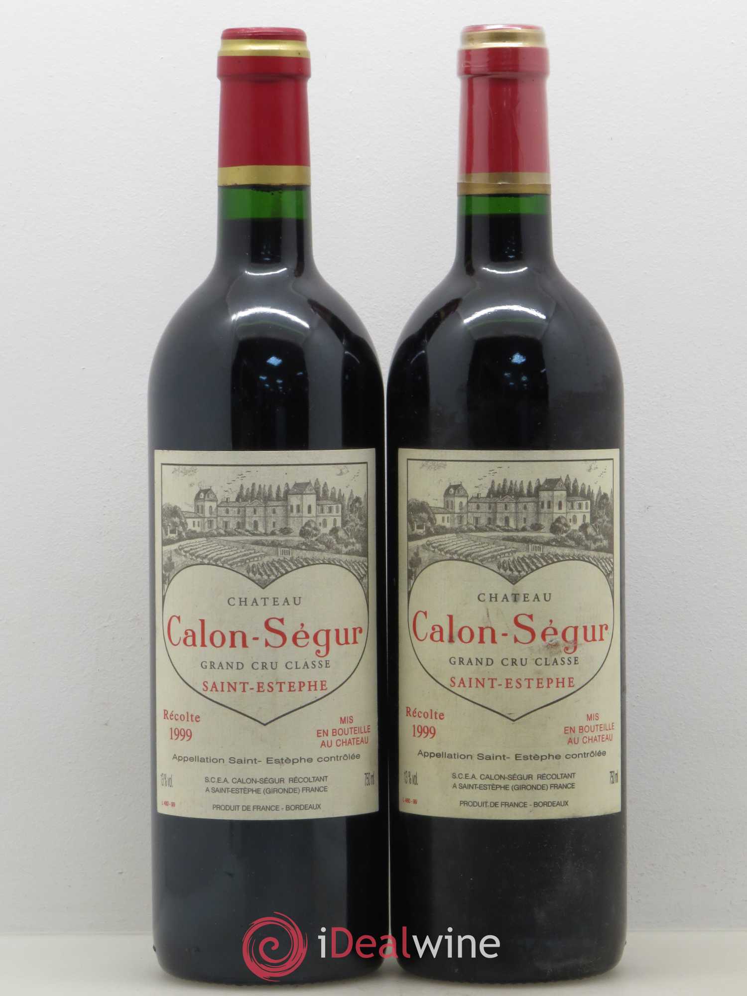 Château Calon Ségur 3ème Grand Cru Classé 1999 - Lot de 2 bouteilles - 0