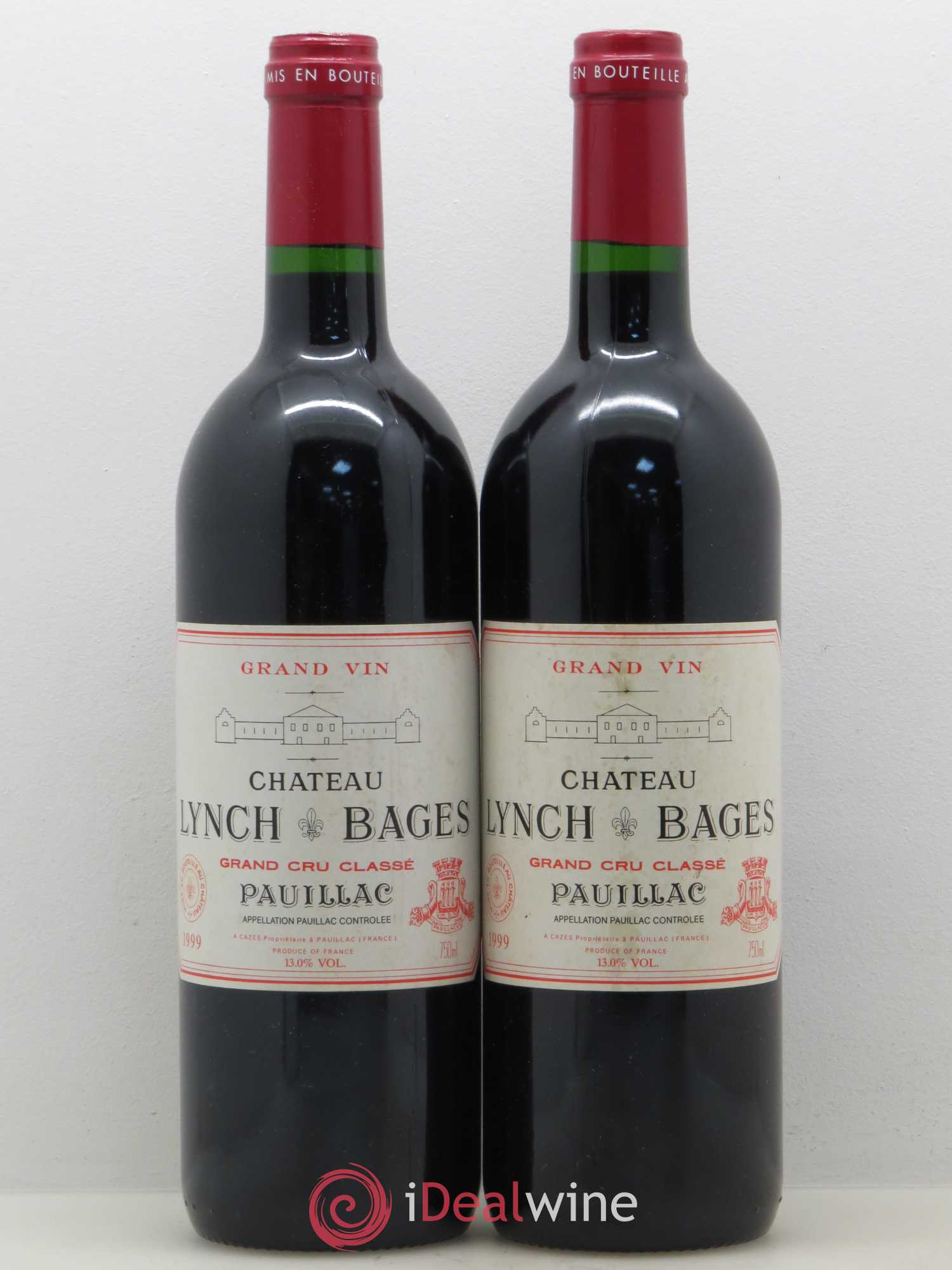 Château Lynch Bages 5ème Grand Cru Classé 1999 - Lot de 2 bouteilles - 0