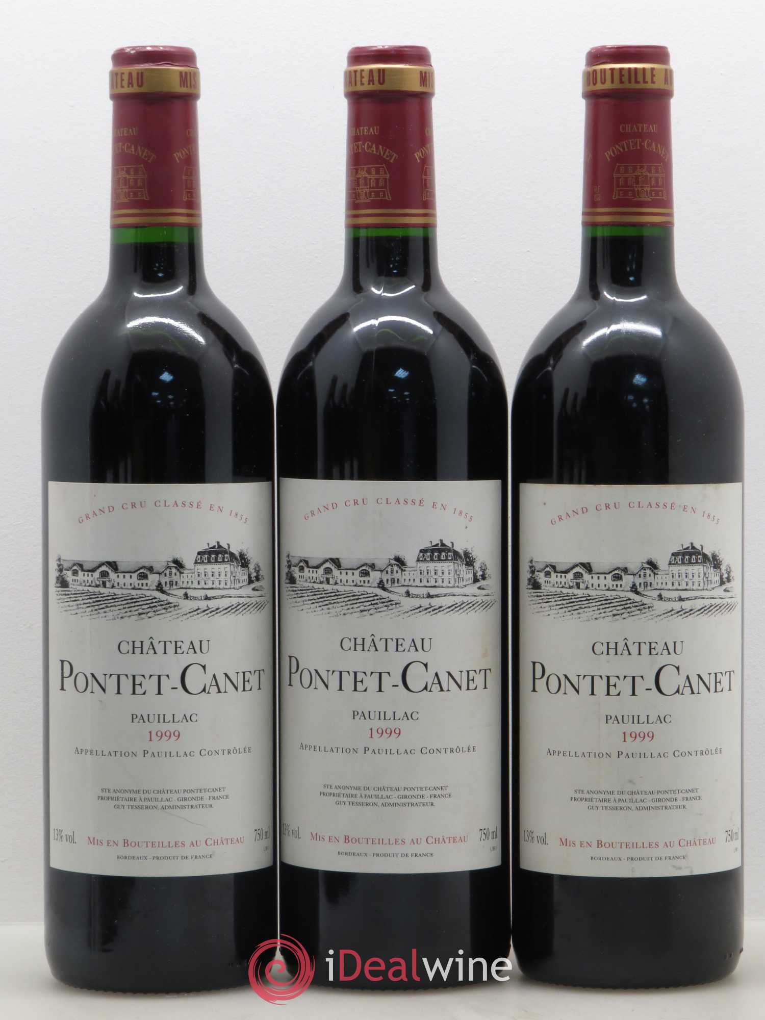 Château Pontet Canet 5ème Grand Cru Classé 1999 - Lot de 6 bouteilles - 2