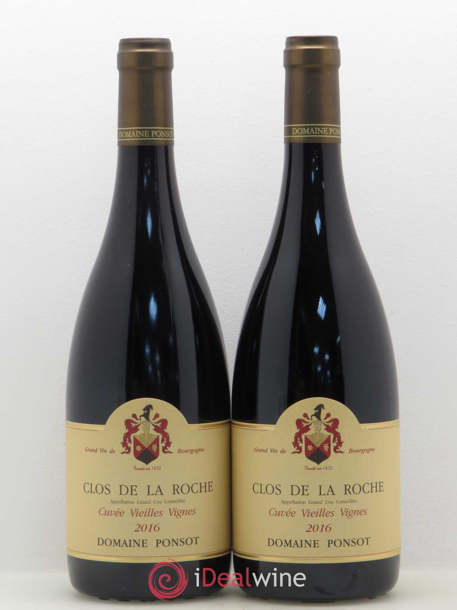 Clos de la Roche Grand Cru Vieilles Vignes Ponsot (Domaine) 2016 - Lot de 2 bouteilles - 0