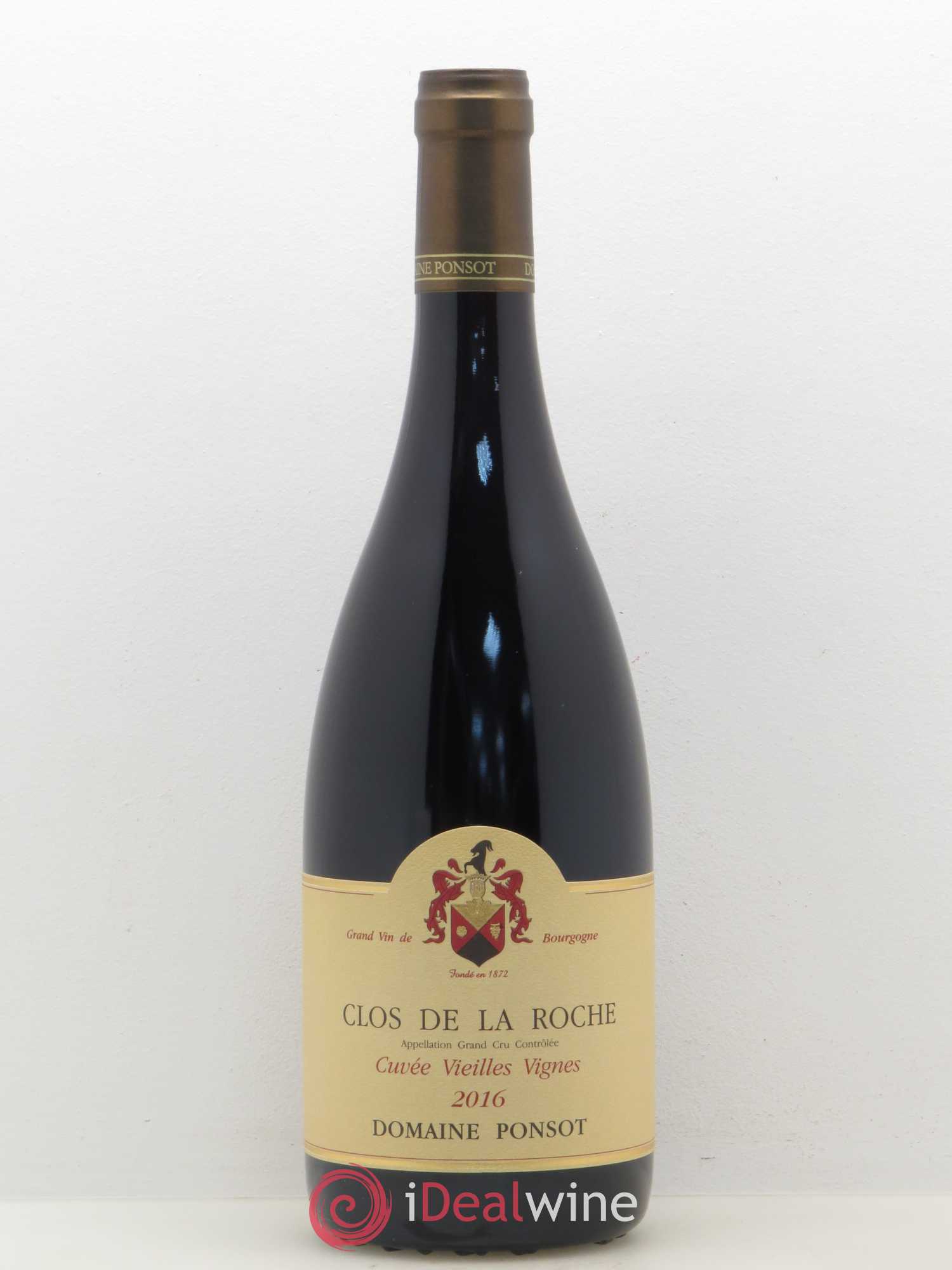 Clos de la Roche Grand Cru Vieilles Vignes Ponsot (Domaine) 2016 - Lot de 1 bouteille - 0