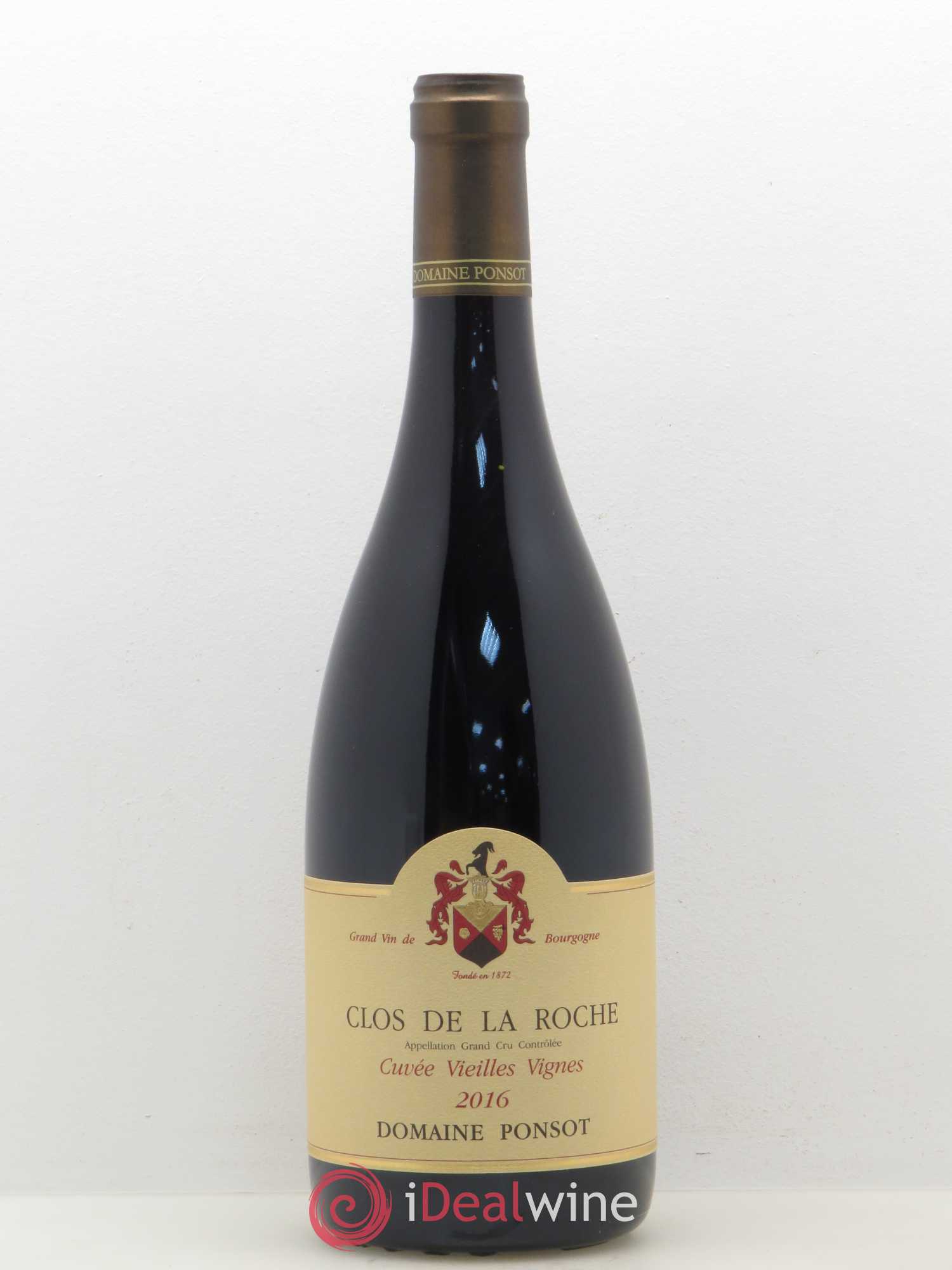 Clos de la Roche Grand Cru Vieilles Vignes Ponsot (Domaine) 2016 - Lot de 1 bouteille - 0