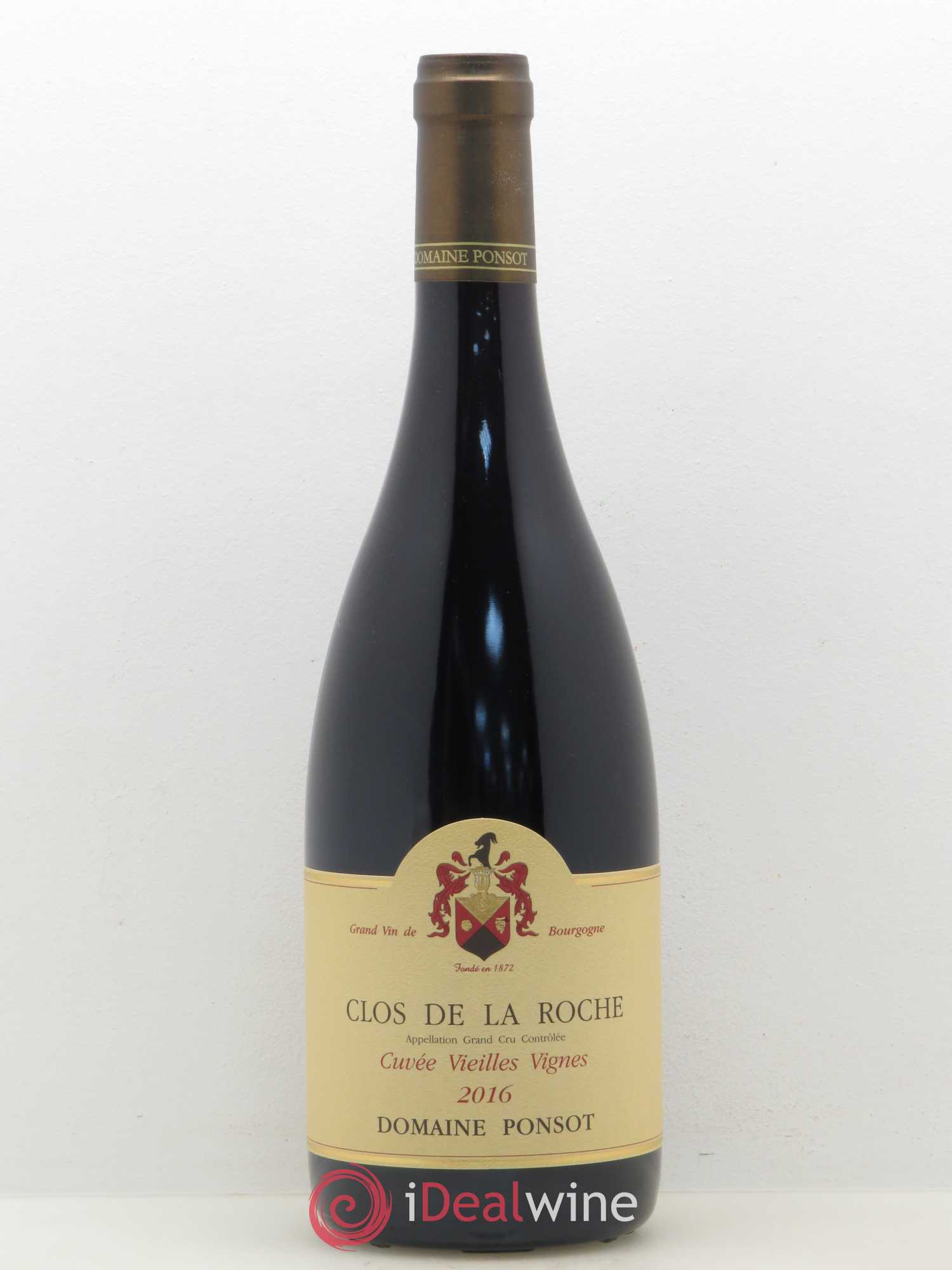 Clos de la Roche Grand Cru Vieilles Vignes Ponsot (Domaine) 2016 - Lot de 1 bouteille - 0